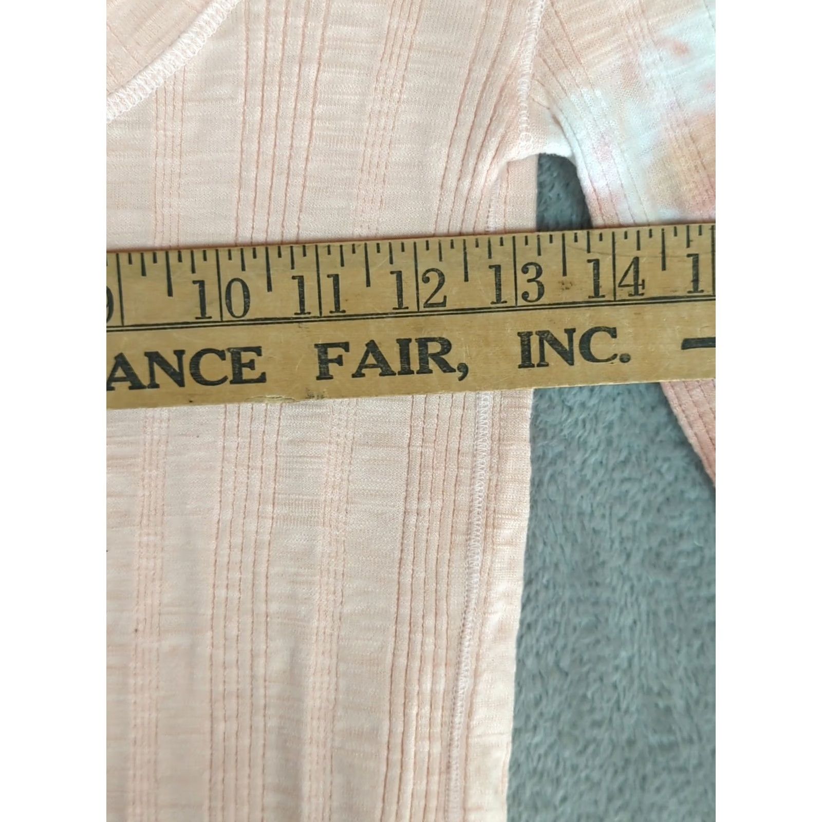 Free People VINTAGE? No. Free People Top Tie Dye Long Sleeve Ribbed Peachy Pink Small Womens Bohemian Hippie Shirt Regular Size S Size S / US 4 / IT 40 - 6 Thumbnail
