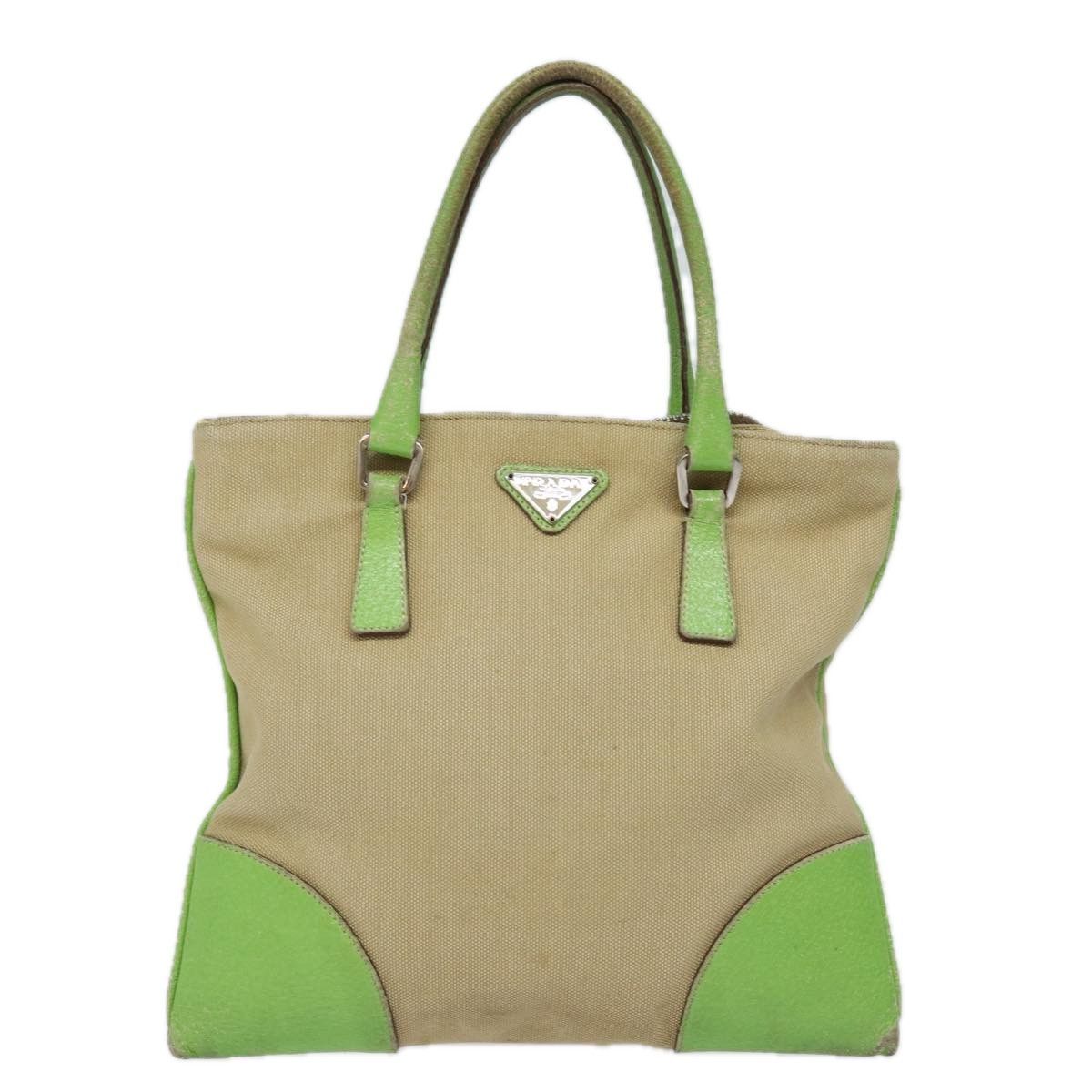 Prada Canapa Beige Canvas Handbag (Pre-Owned) Size ONE SIZE - 1 Thumbnail