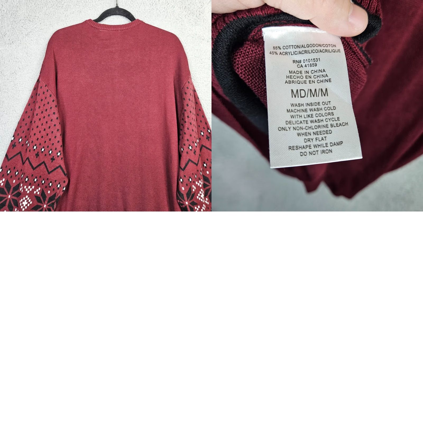 Disney Disney Darth Vader Holiday Pullover Sweater Men M Red Knit Crew Neck All Seasons Holiday Theme, Regular Fit, Disney Brand Size US M / EU 48-50 / 2 - 8 Thumbnail
