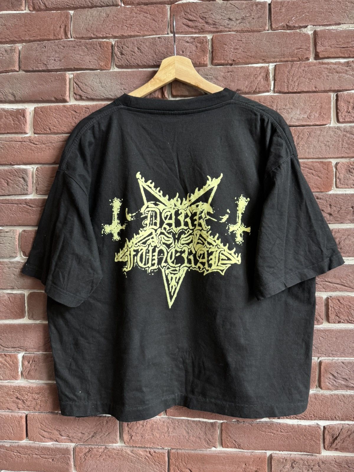 Band Tees Vintage 90z Dark Funeral Vobiscum Satanas Metal Band Tee Size US L / EU 52-54 / 3 - 2 Thumbnail
