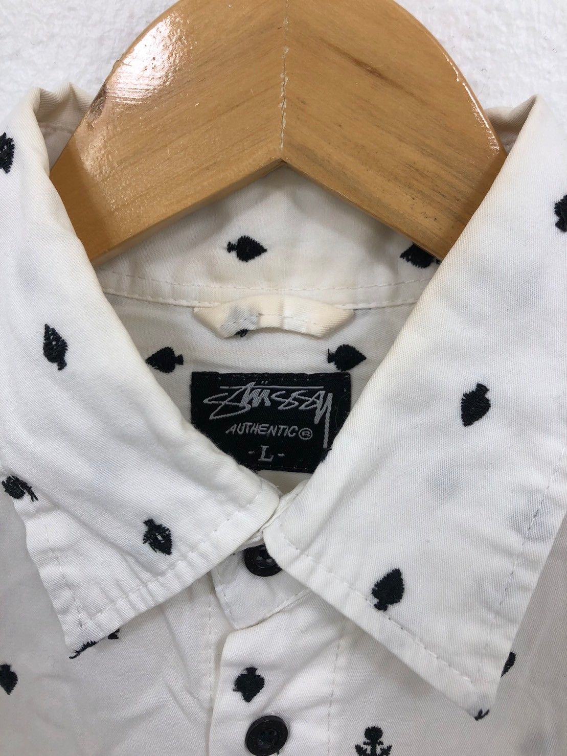 Stussy × Vintage Vintage Stussy shirt Button ups Embroidered BN Size US L / EU 52-54 / 3 - 10 Thumbnail