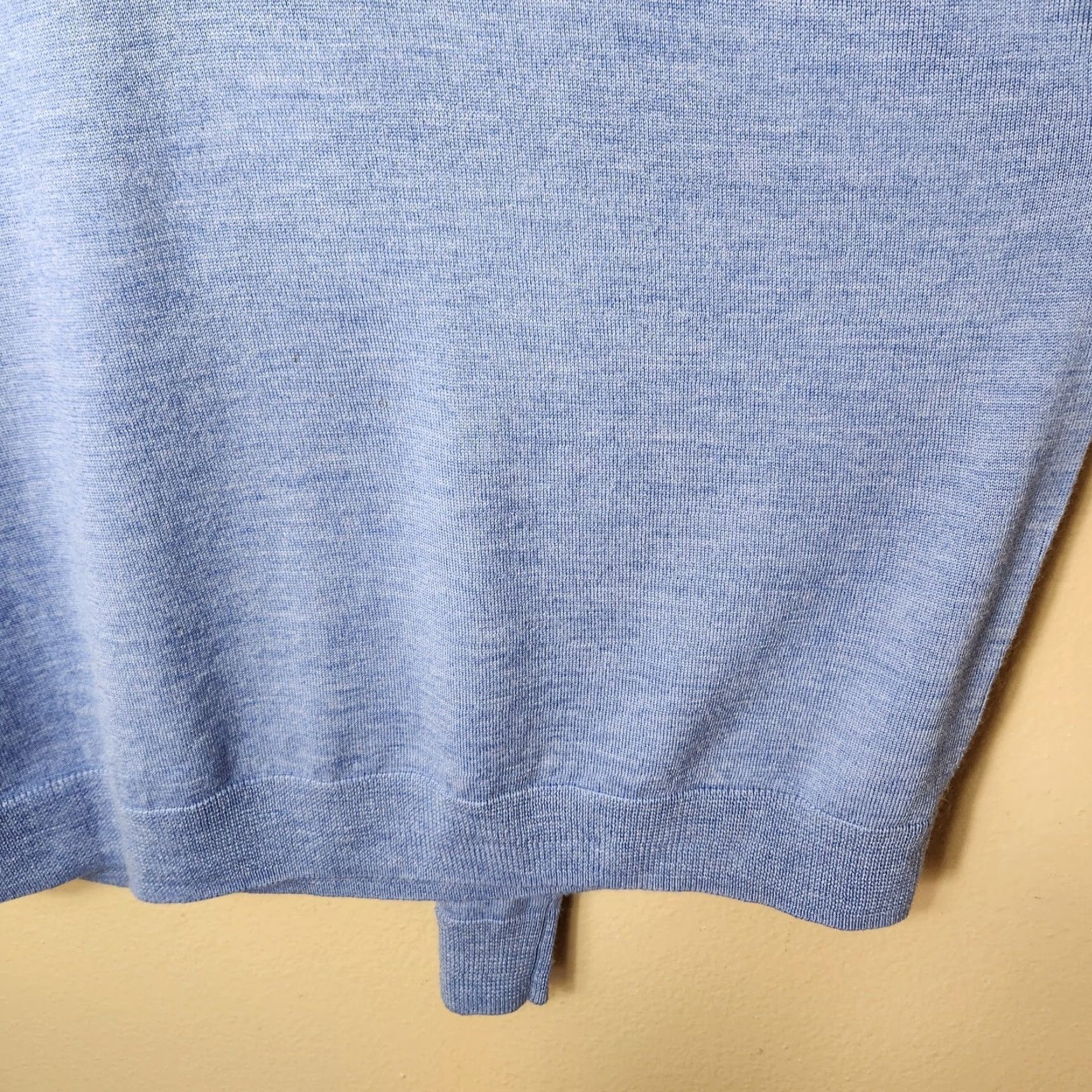 Nordstrom Nordstrom Mens Shop 100% Merino Wool Blue Quarter Zip Sweater-Size 2XL Size US XXL / EU 58 / 5 - 5 Thumbnail