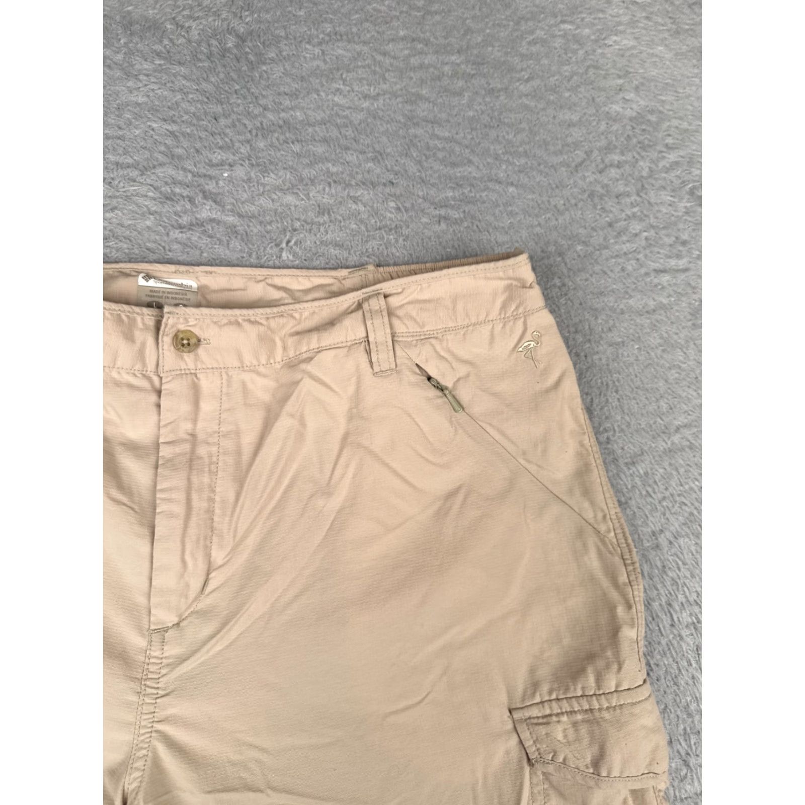 Vintage VINTAGE Columbia Women's Cargo Shorts Large Beige Nylon Activewear Casual Travel 33x7 Outdoor Girls Size 36" / US 14 / IT 50 - 5 Thumbnail