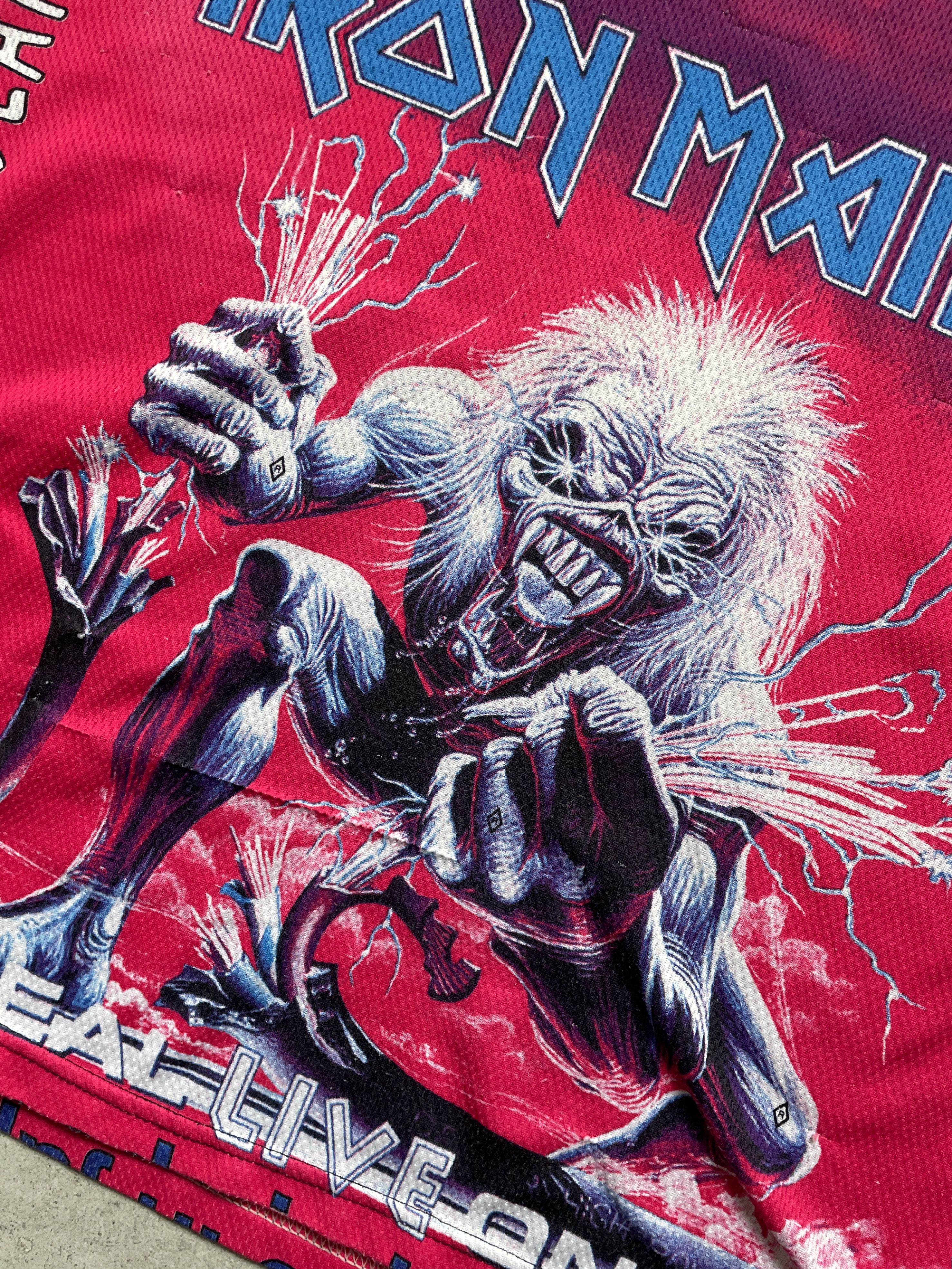 Band Tees VINTAGE Y2K IRON MAIDEN LIVE AFTER DEAD PINK JERSEY Size US M / EU 48-50 / 2 - 6 Thumbnail