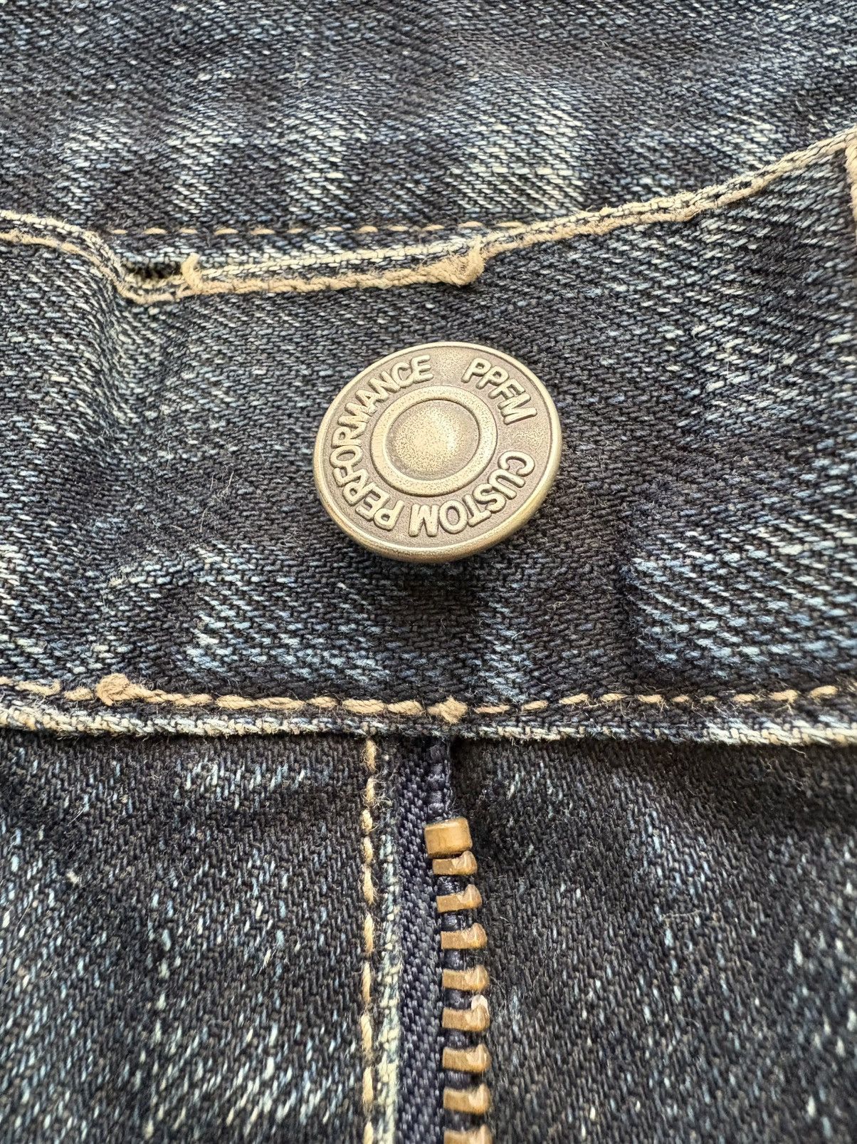 PPFM PPFM Archival Distressed Cargo Denim Zipped Ribbed Pockets Size US 33 - 11 Thumbnail