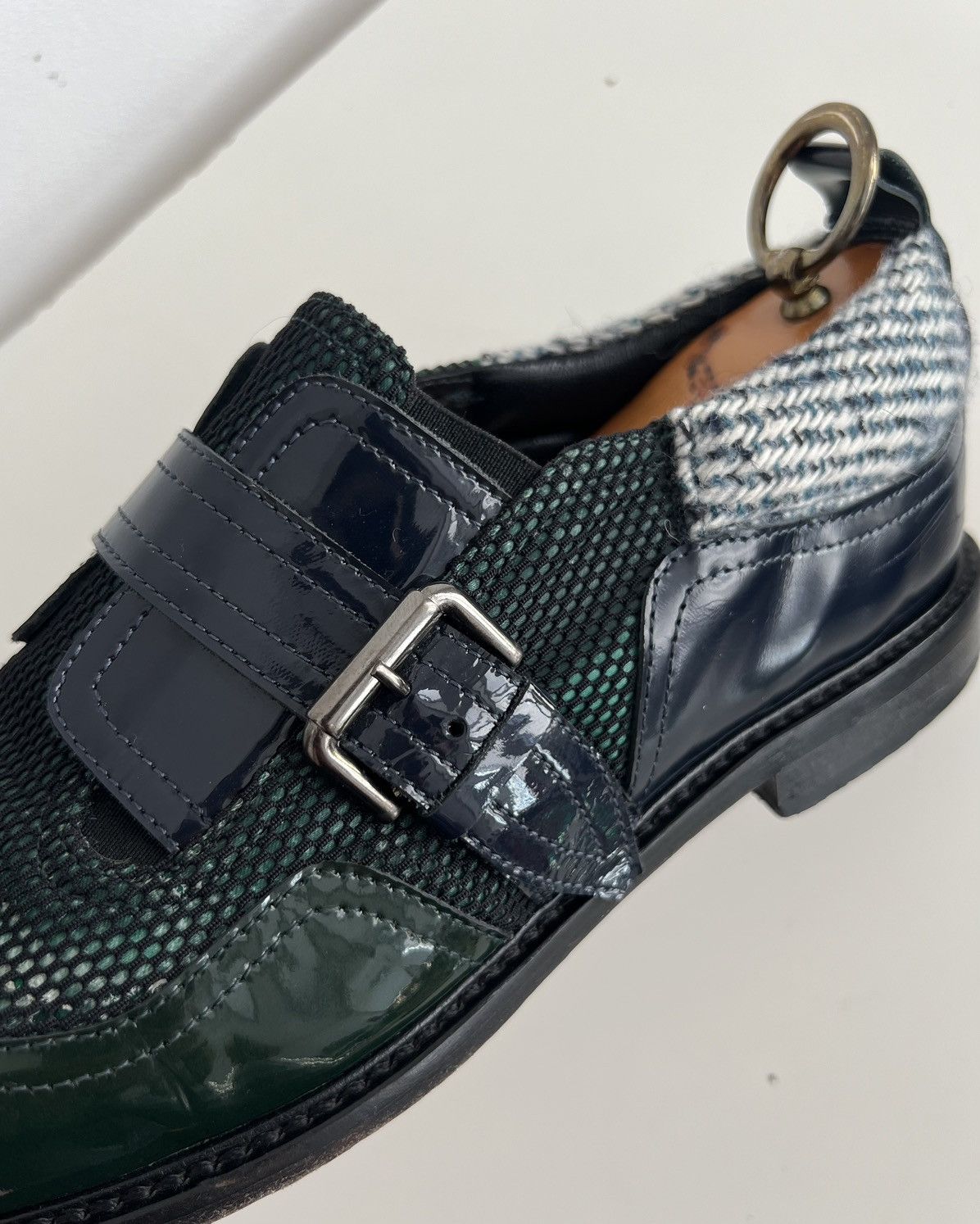John Galliano 00s John Galliano Patent Leather Strap Hybrid “Joker” Shoes Size US 9 / EU 42 - 16 Thumbnail