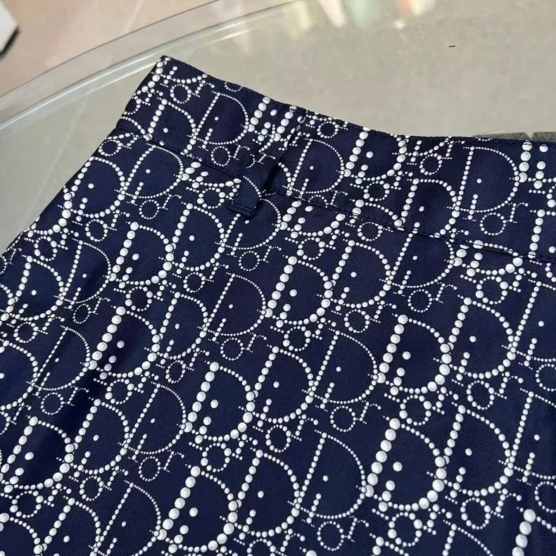 Dior Full-print mulberry silk shorts 2503-Nextarrow Size US 34 / EU 50 - 2 Thumbnail