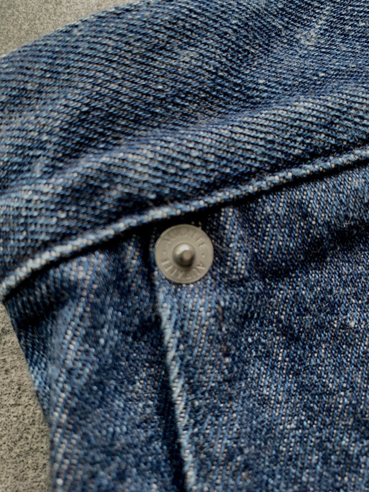 Auralee FREE TAX! Hard Twist Wideleg Denim Jeans Size US 32 / EU 48 - 7 Thumbnail