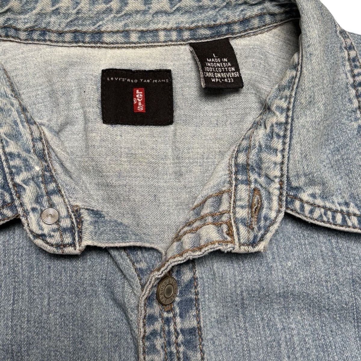 Levi's Vintage Levi’s Red Tab Denim Shirt Jacket Men’s L Western Size US L / EU 52-54 / 3 - 5 Thumbnail