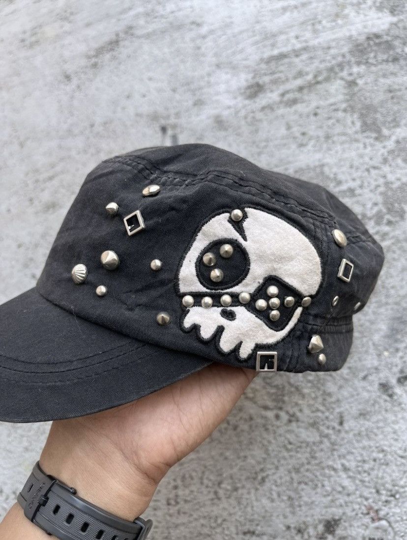 If Six Was Nine × Japanese Brand × Le Grande Bleu (L.G.B.) Skull Studed Gothic Caded Hat Punk Size ONE SIZE - 7 Thumbnail