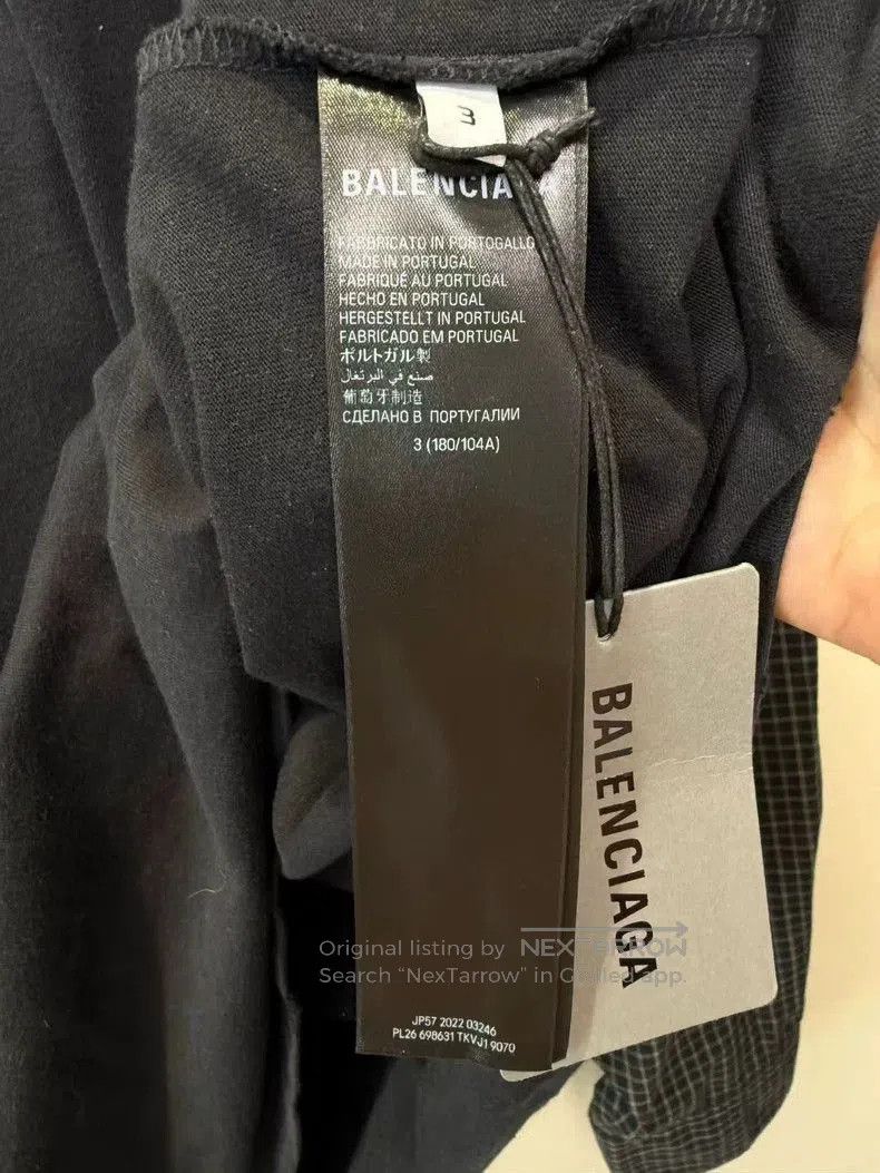 Balenciaga Balenciaga Black Coke Layered Long Sleeve. Size US L / EU 52-54 / 3 - 3 Thumbnail