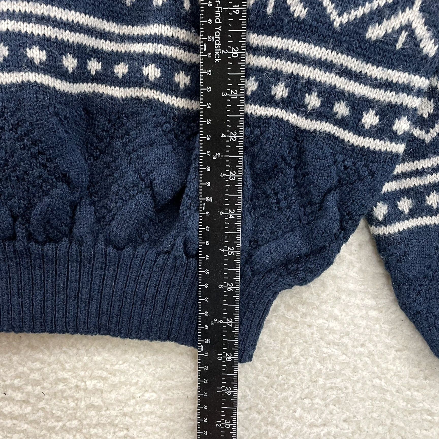 McGregor VINTAGE 90s Sweater XL Mens Navy Knit Geometric Winter Ski Grandpa Pullover Size US XL / EU 56 / 4 - 5 Thumbnail