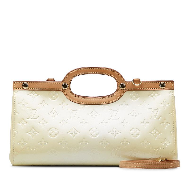 image of Louis Vuitton Monogram Vernis Roxbury Drive in White, Women's