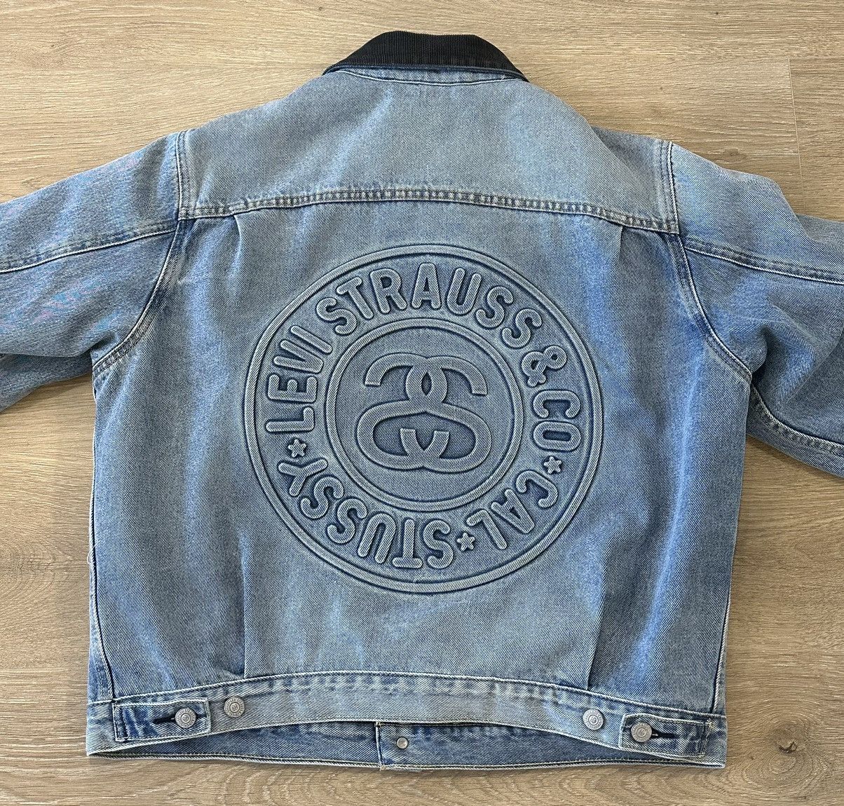 Stussy Stussy x Levi's Embossed Denim Trucker Jacket Indigo Medium