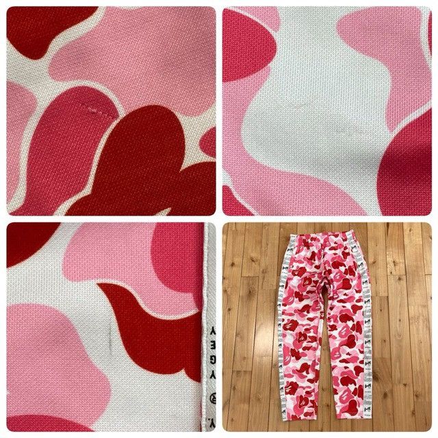 Bape BAPE STA TAPE JERSEY PANTS ABC CAMO Pink APE ★size M Size US 32 / EU 48 - 6 Thumbnail