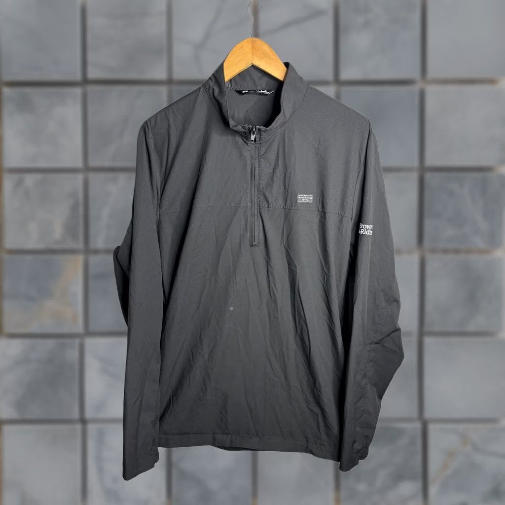 TravisMathew VINTAGE? No — TravisMathew Jacket Mens XL Black Quarter Zip Golf Pullover Brown & Riding Size US XL / EU 56 / 4 - 1 Thumbnail