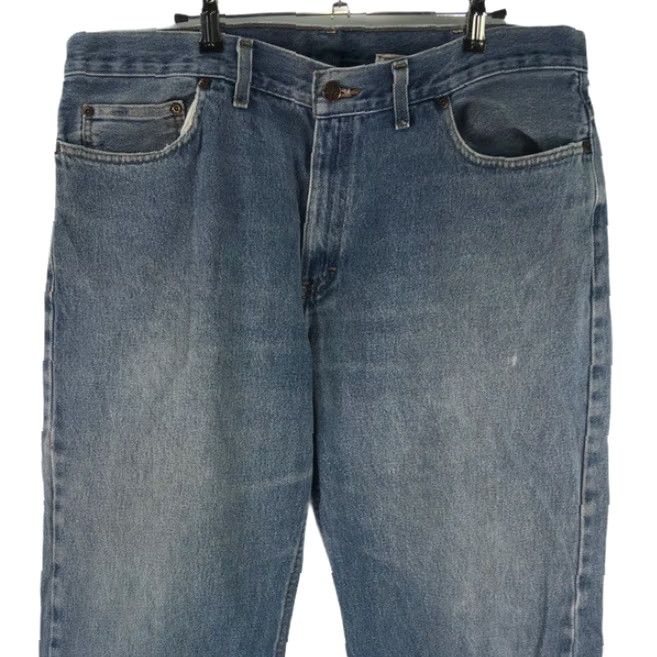 Vintage Mens Denim Jeans Straight Leg 5-Pocket High Rise Relaxed Fit Blue 38 Regular Inseam 32in Men's Cotton Vintage? No — Brand Unbranded Size US 38 / EU 54 - 3 Thumbnail