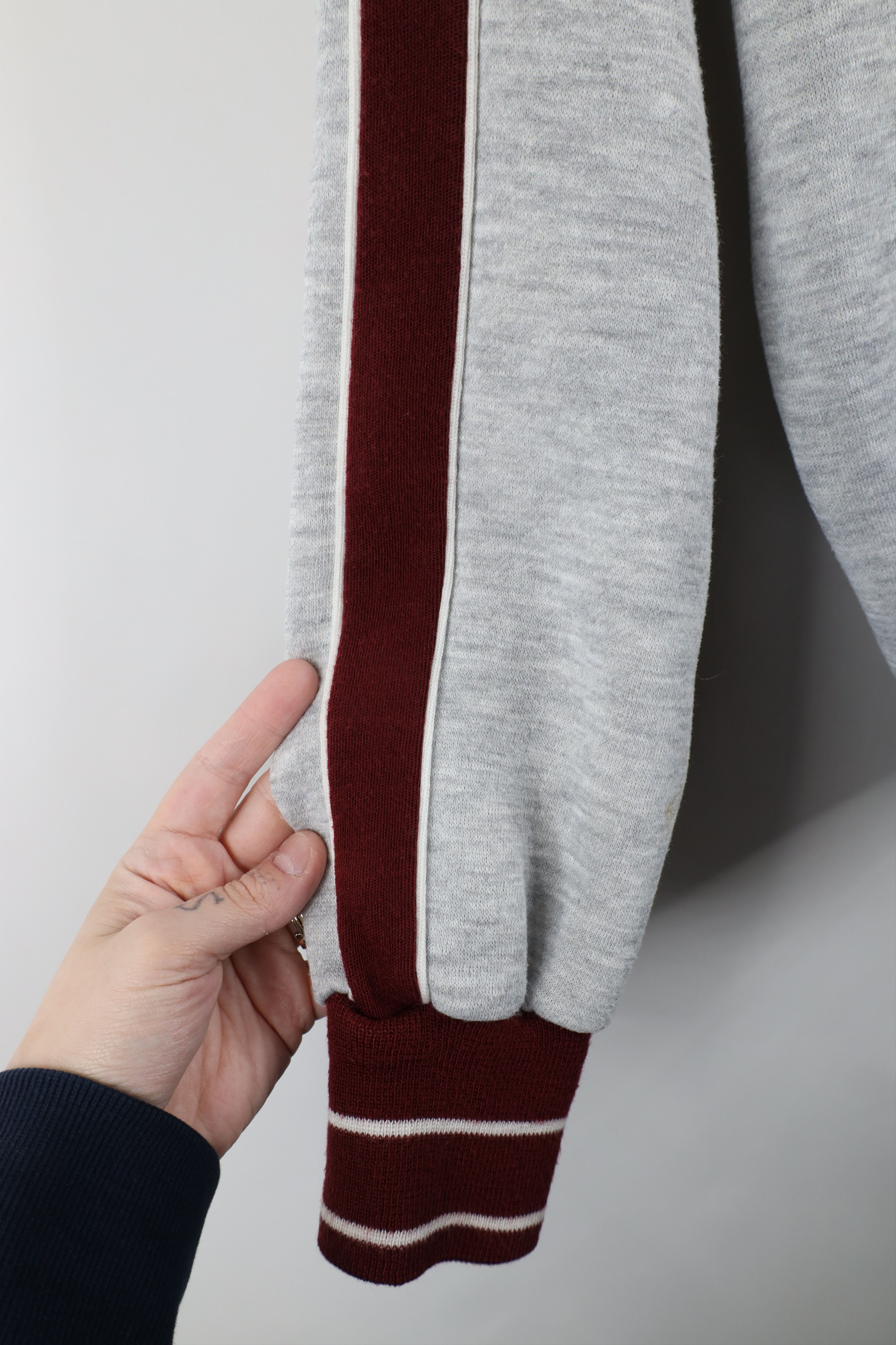 Vintage Vintage 70s Streetwear Triblend Full Zip Hoodie Sweatshirt Size US L / EU 52-54 / 3 - 7 Thumbnail