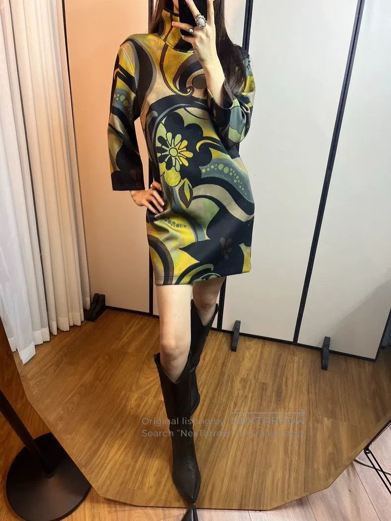 Dries Van Noten Dries Van Noten size:36 Floral Stand Collar Dress Size M / US 6-8 / IT 42-44 - 9 Thumbnail