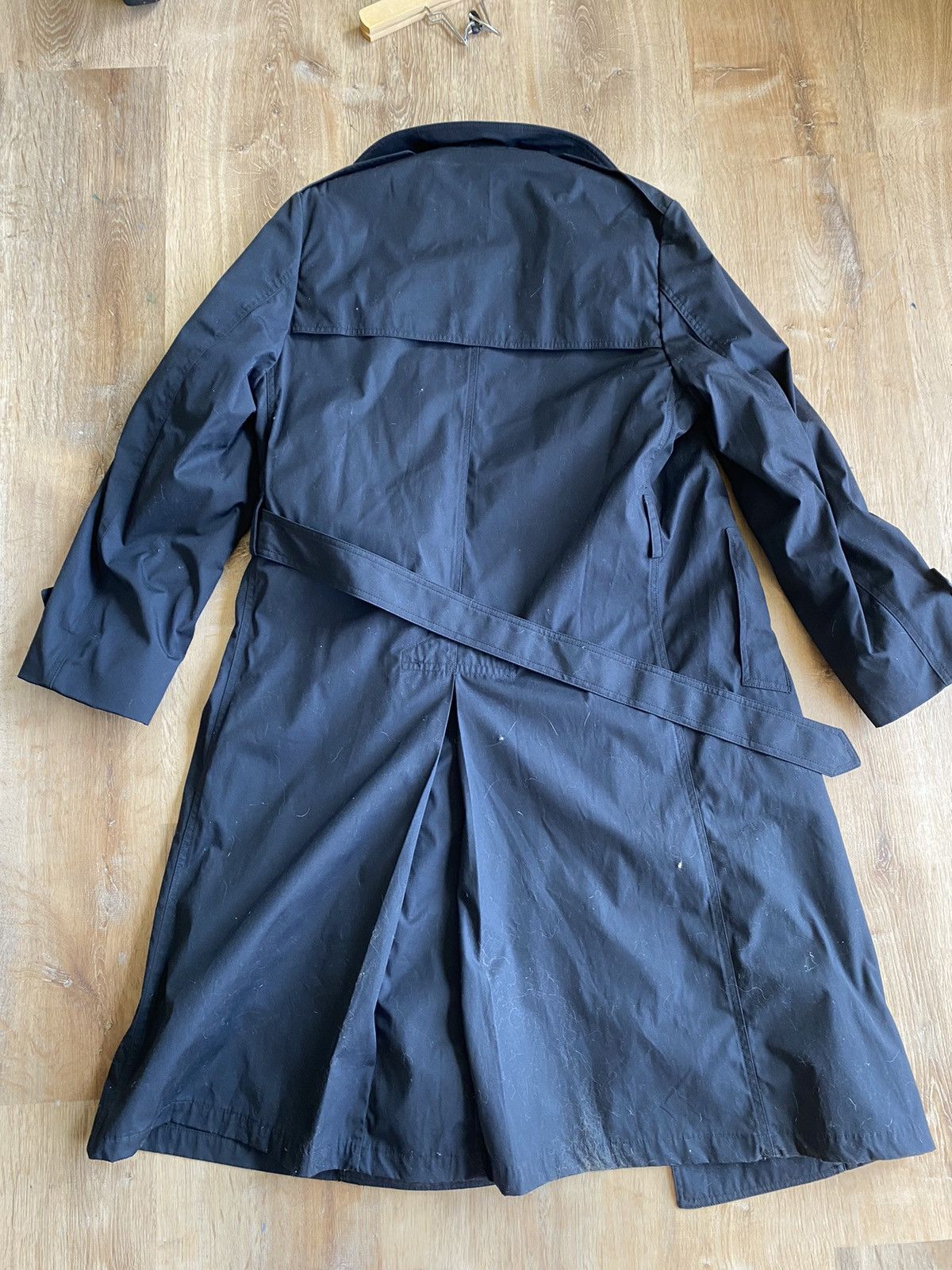 Vintage Long black trench coat Size US L / EU 52-54 / 3 - 3 Thumbnail