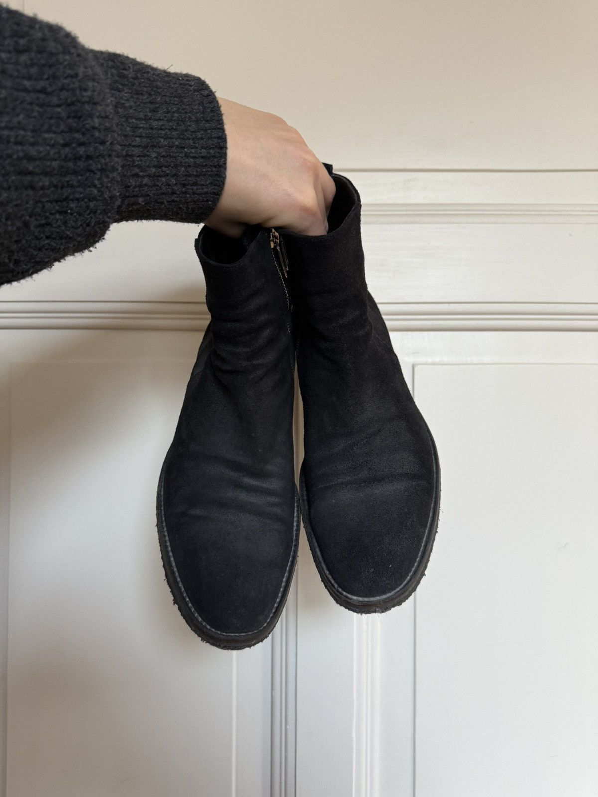 Dior VOTC Dior Homme Suede Zip Boots Archive 39 40 Size US 6 / EU 39 - 2 Thumbnail