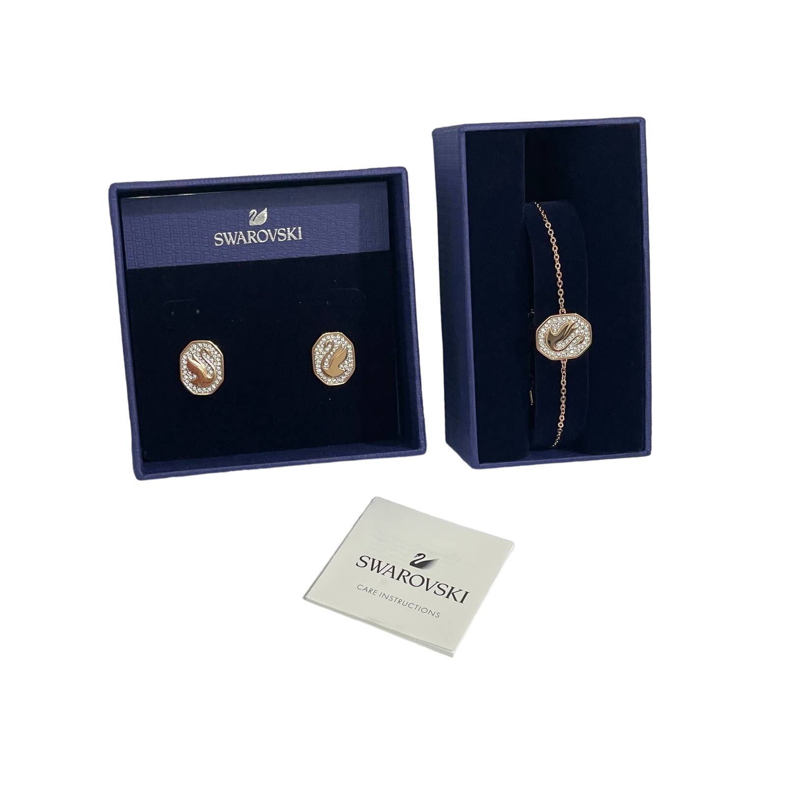 Swarovski Swarovski swan jewelry set bundle earrings and bracelet New Size ONE SIZE - 2 Thumbnail