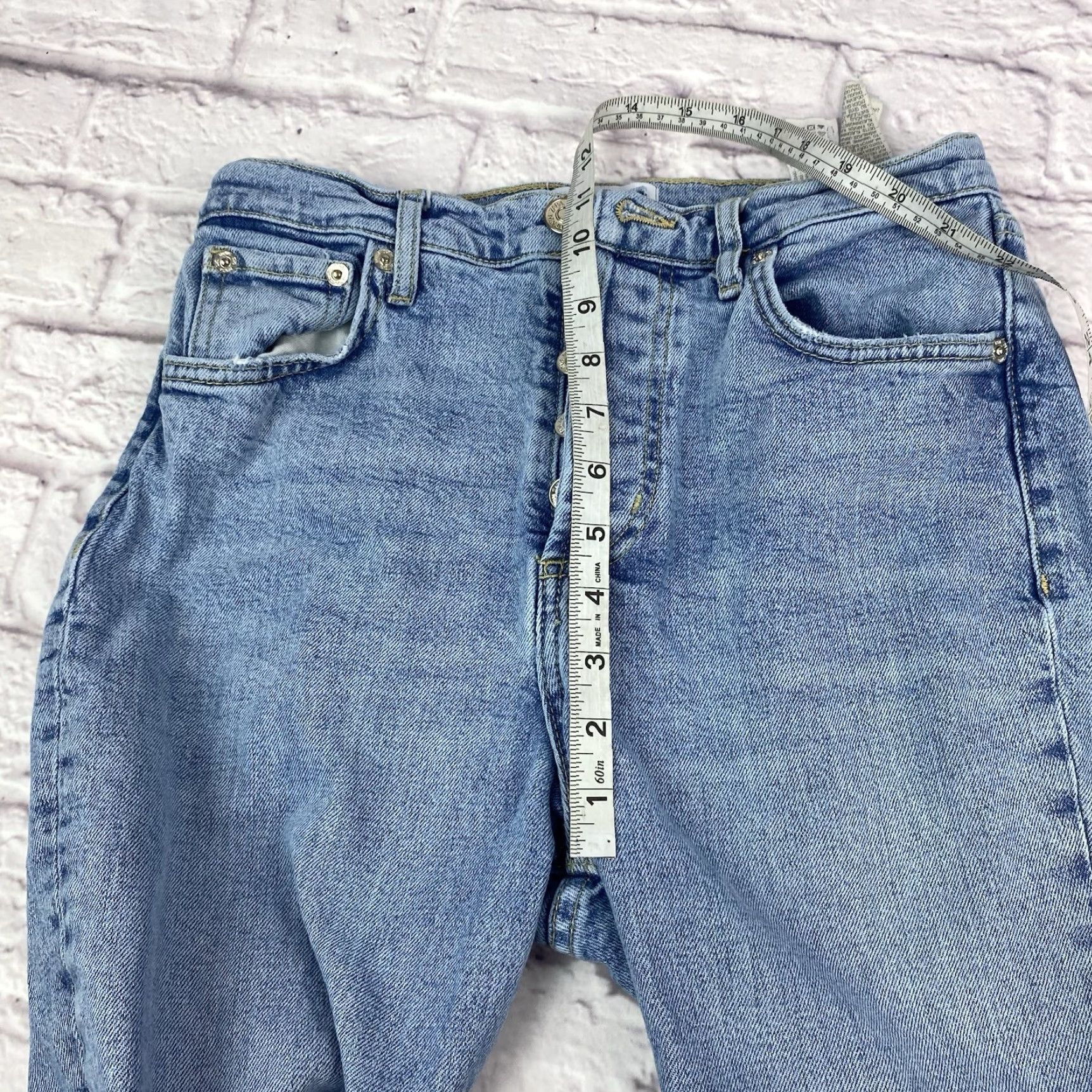 Zara VINTAGE Zara Denim Jeans Light Wash High Rise Button-fly Ankle Slim 6 Women Blue Jeans Zip Pocket 5-Pocket Design Size 28" / US 6 / IT 42 - 7 Thumbnail