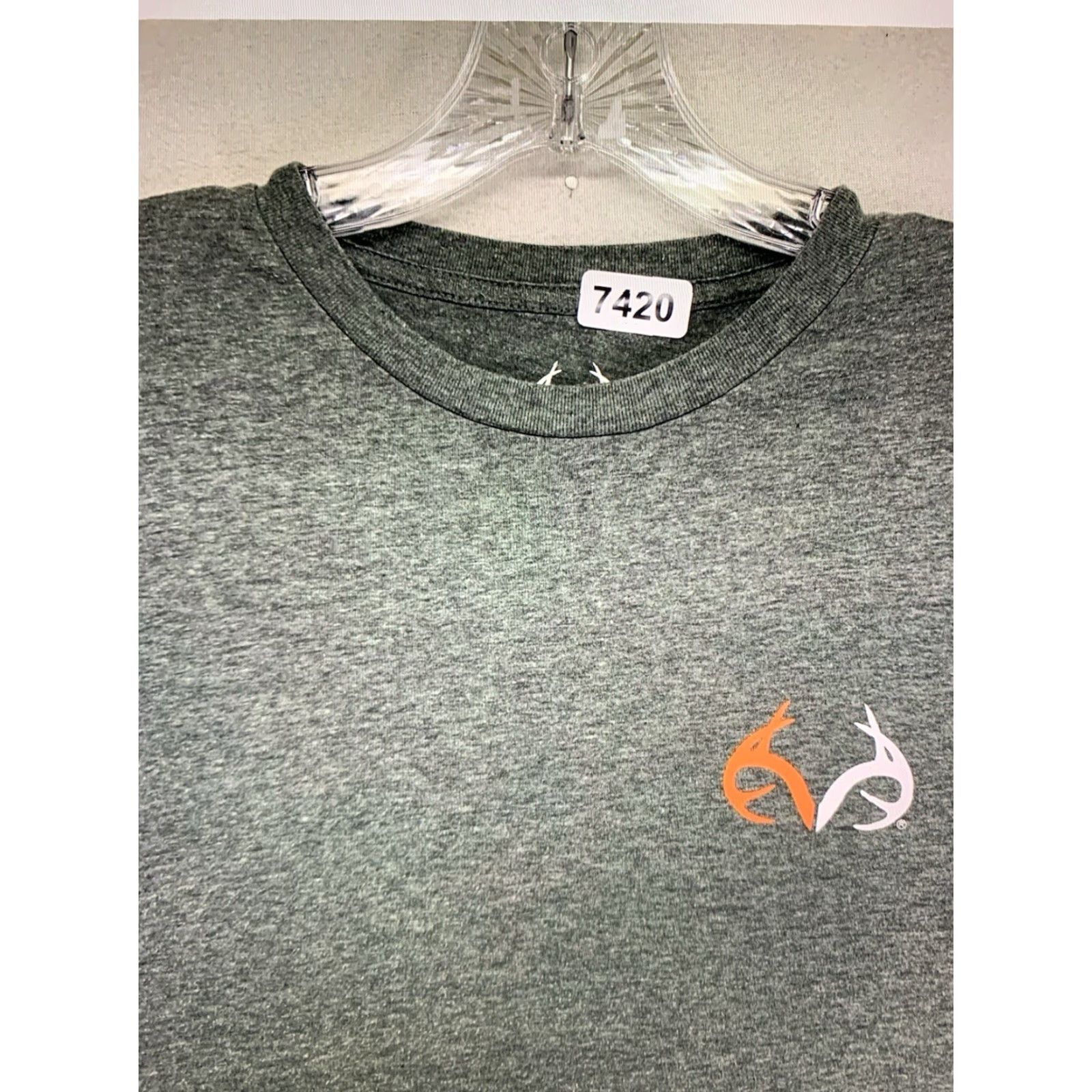 Realtree VINTAGE Realtree Men's Hunting Shirt Long Sleeve Graphic Print Deer Green Size S Outdoor Sports Size US S / EU 44-46 / 1 - 7 Thumbnail