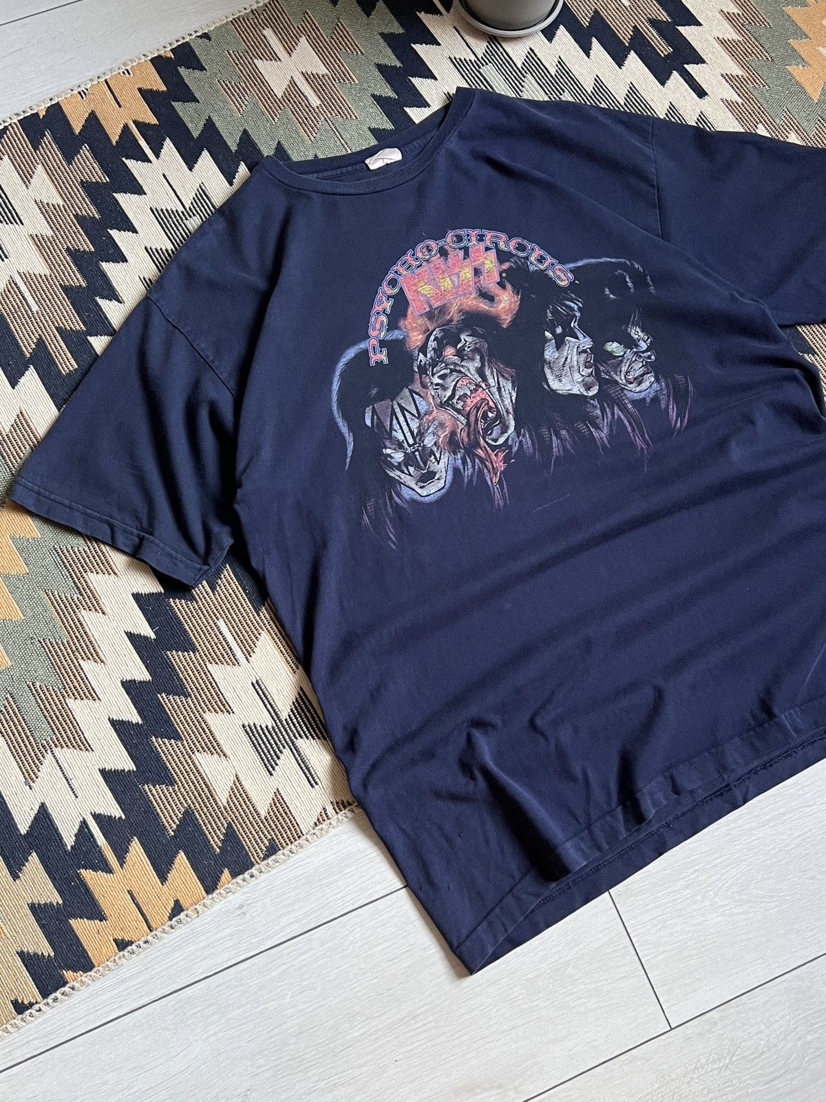 Vintage Vintage 1988 KISS Concert Psycho Circus Tour T-shirt Size US XL / EU 56 / 4 - 3 Thumbnail