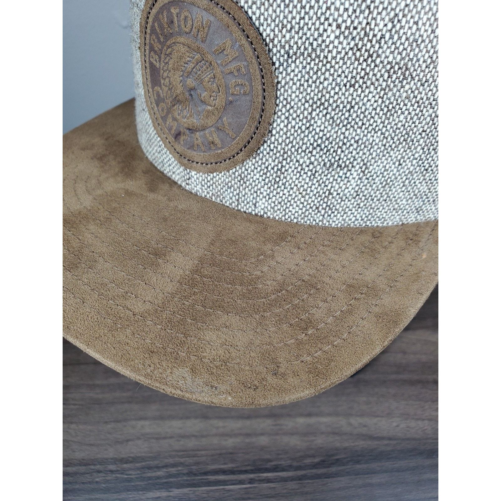 Brixton Brixton MFG Company Snapback Cap Hat Brown Tan Leather Patch Size ONE SIZE - 6 Thumbnail