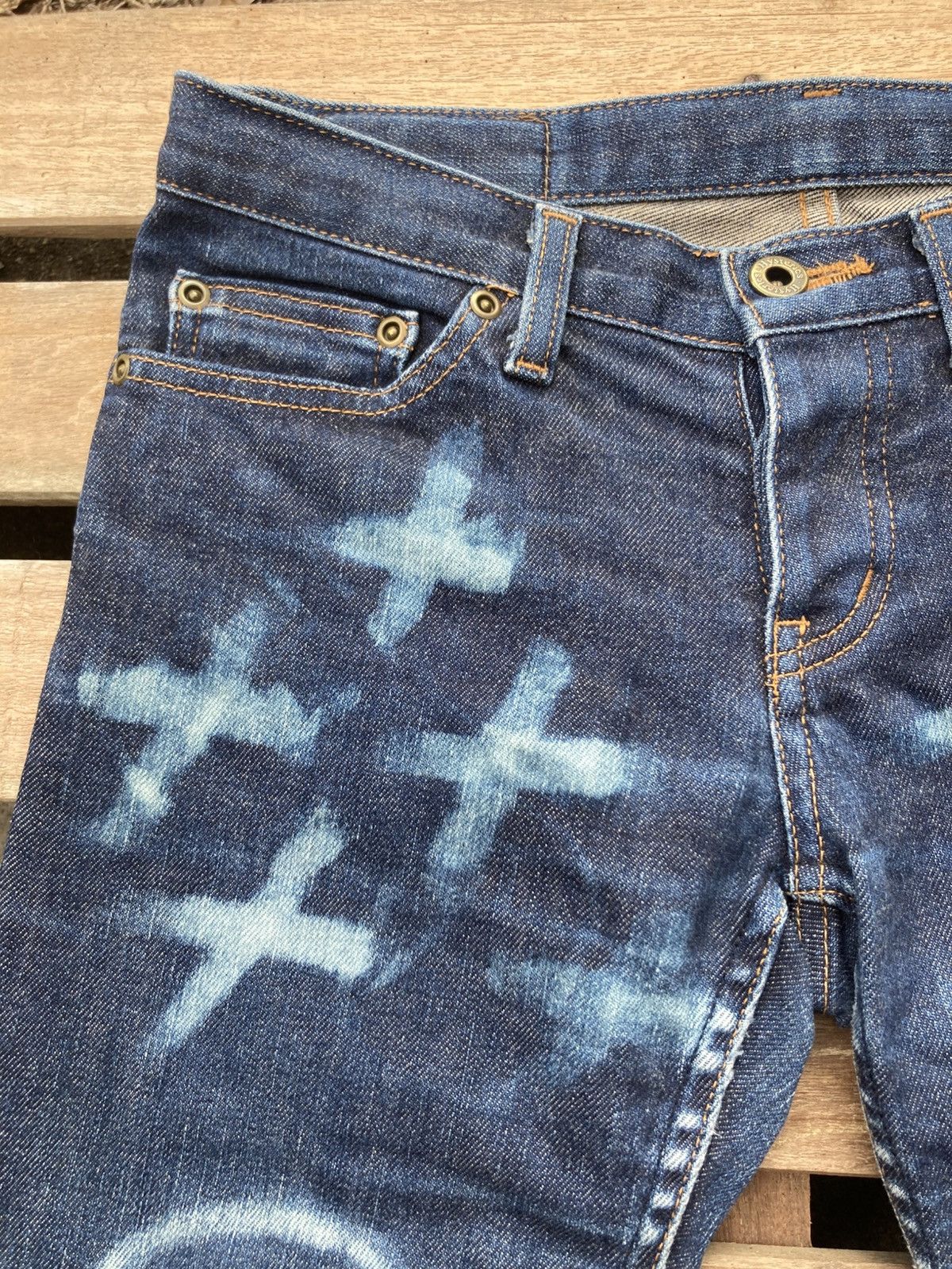 Hysteric Glamour Hysteric Glamour 1 of 1 Bleached Art Skinny Blue Jeans Size 28" / US 6 / IT 42 - 7 Thumbnail