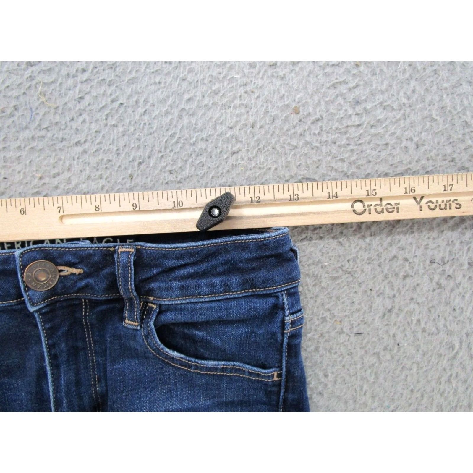 American Eagle Outfitters American Eagle Outfitters Jeans Dark Wash Skinny Stretch Jeggings Size 4 Blue Women Size 27" / US 4 / IT 40 - 7 Thumbnail