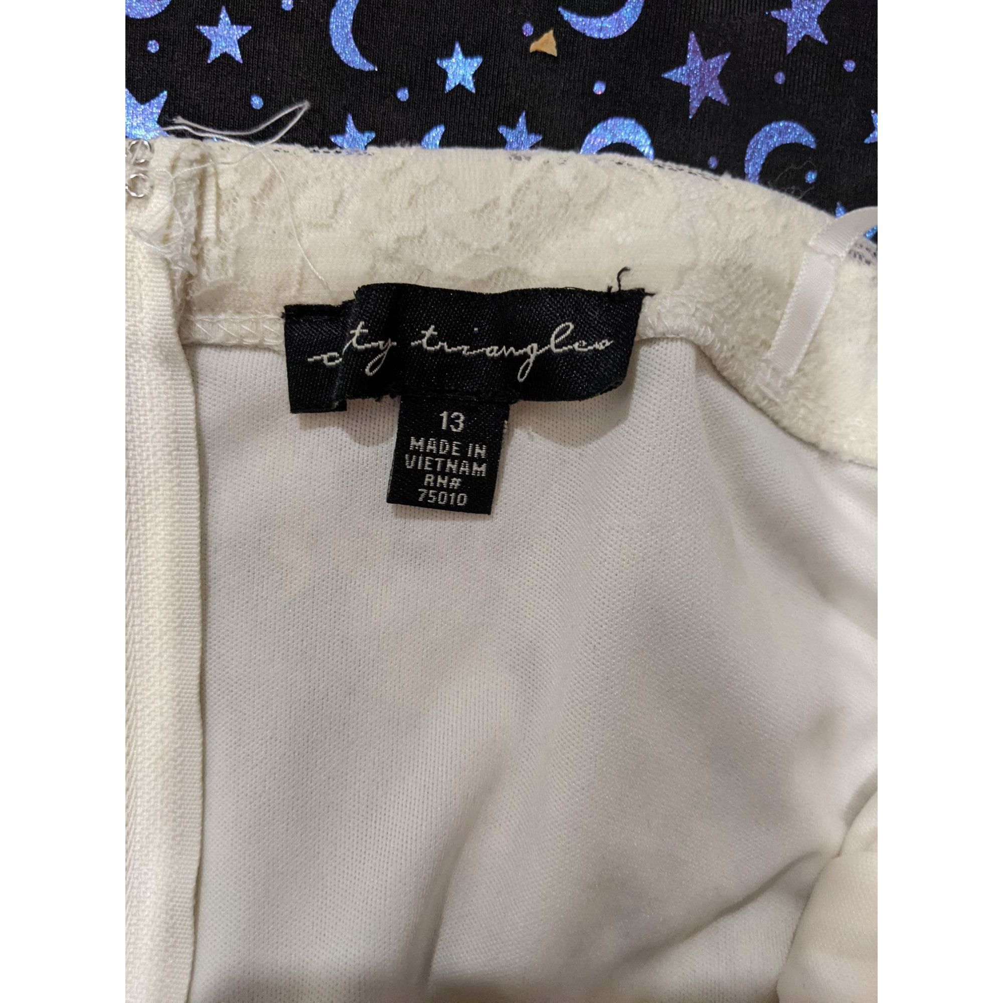 Other City Triangles Cream And Floral Strapless Mini Dress With Be Size XL / US 12-14 / IT 48-50 - 4 Thumbnail