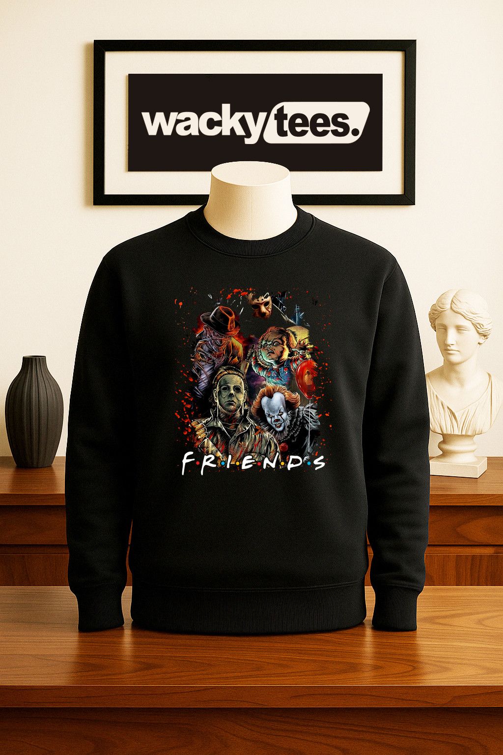 Other Friends Serial Killers Horror Terror 2 Graphic Tee Shirt Size US L / EU 52-54 / 3 - 3 Thumbnail