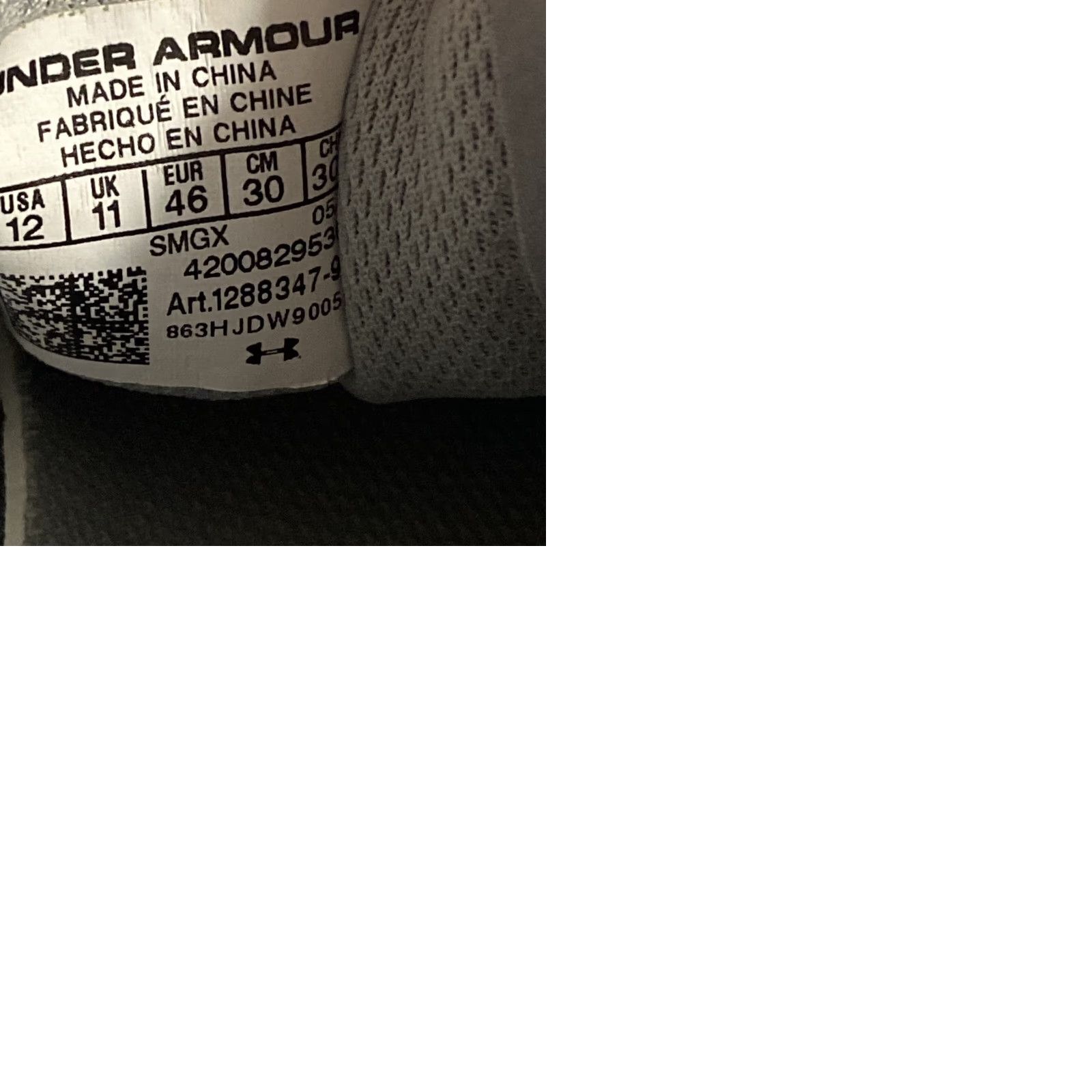 Under Armour Under Armour Shoes Charged 24/7 Gray Athletic Casual Lace Up Low Top Mens Sz 12 Size US L / EU 52-54 / 3 - 9 Thumbnail