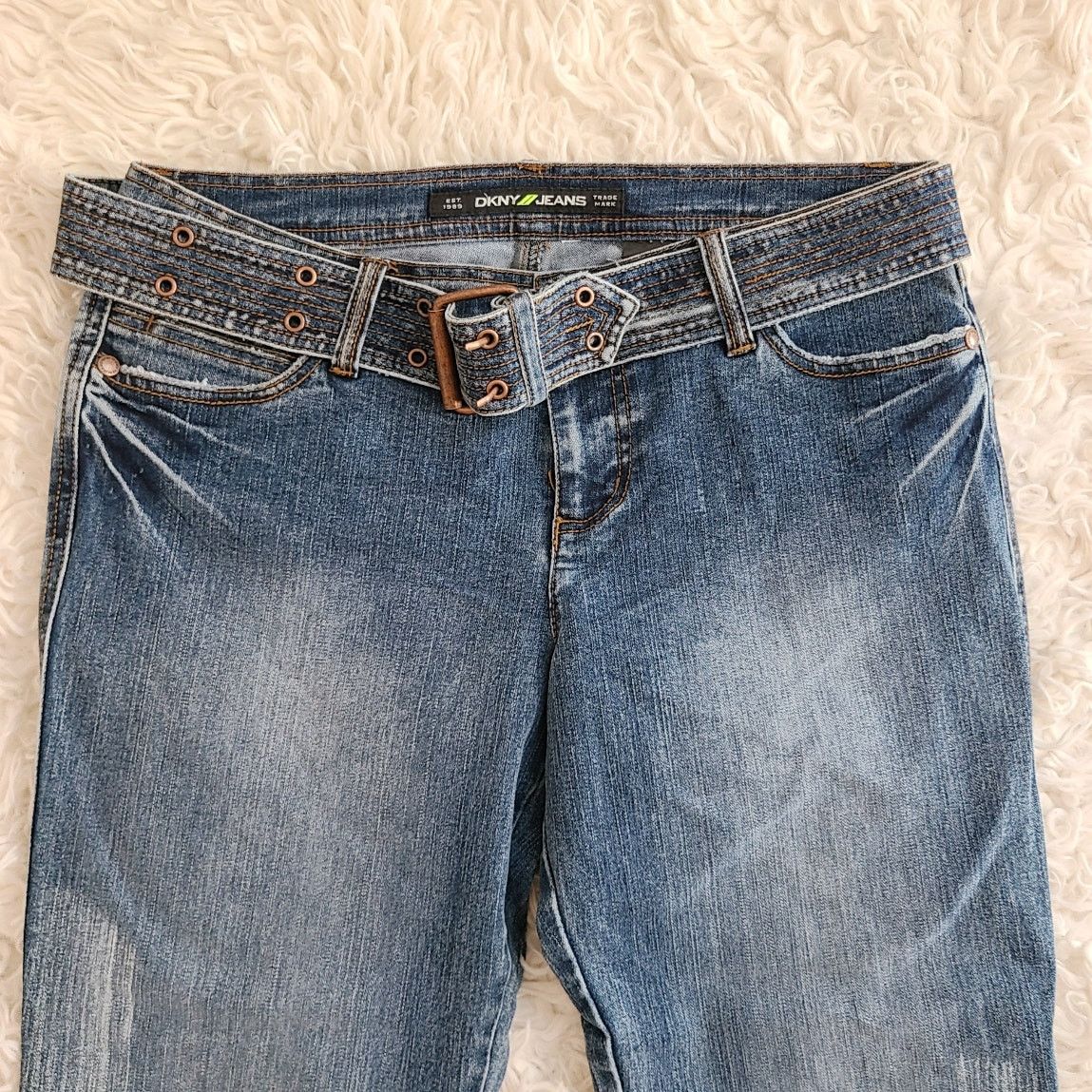 DKNY vintage Y2K DKNY jeans Low rise cuffed carpi denim jeans 8 Size 32" / US 10 / IT 46 - 3 Thumbnail