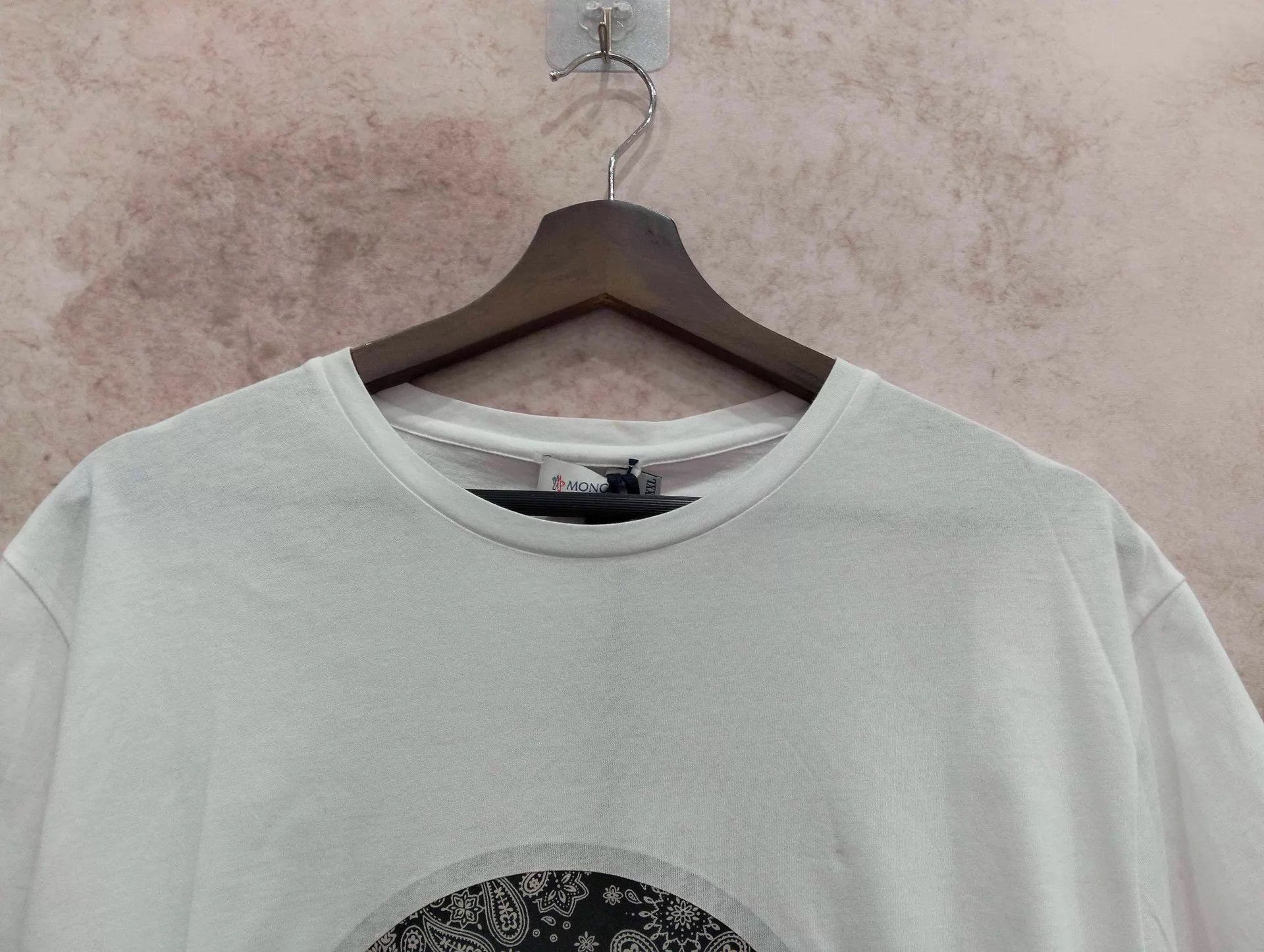 Moncler Moncler White Printed T - shirt XXL Size US XXL / EU 58 / 5 - 6 Thumbnail