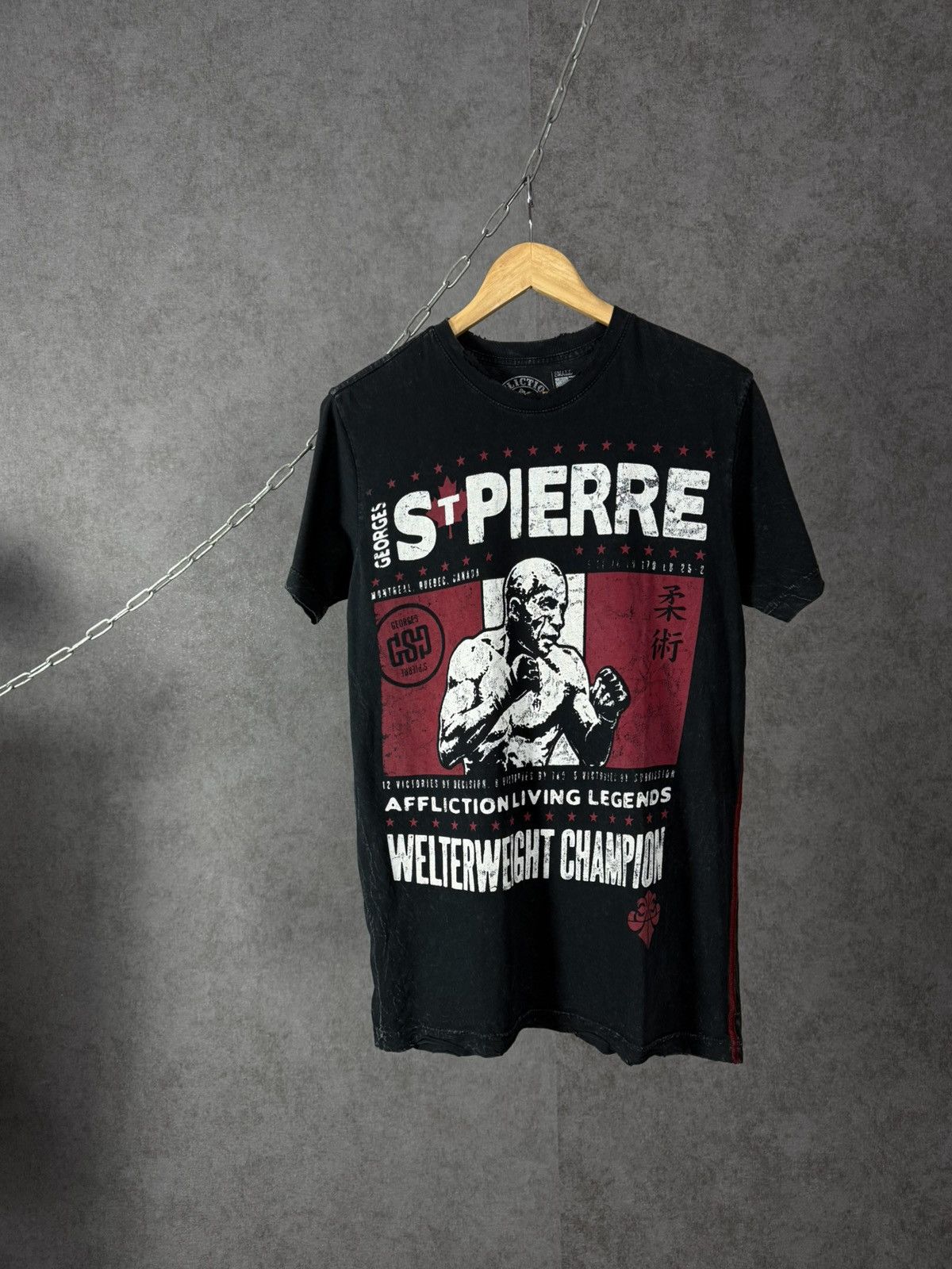 Affliction Affliction made in USA Georges St. Pierre distressed tee Size US S / EU 44-46 / 1 - 1 Thumbnail