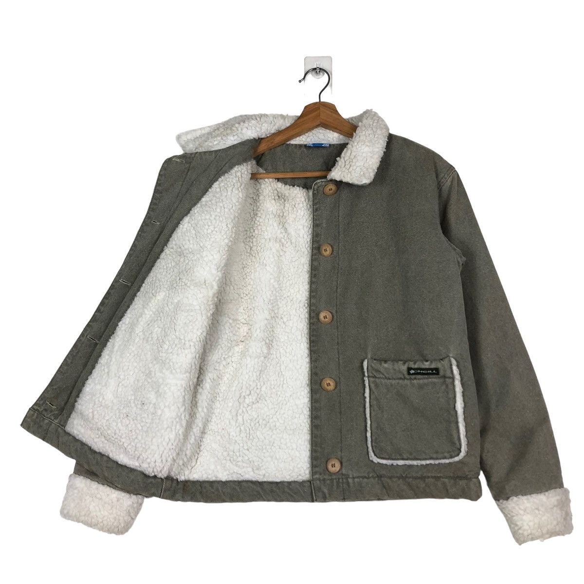 Japanese Brand 🔥VINTAGE CHORE JACKET WORK ONEILL SHEARLING LINING Size US L / EU 52-54 / 3 - 10 Thumbnail
