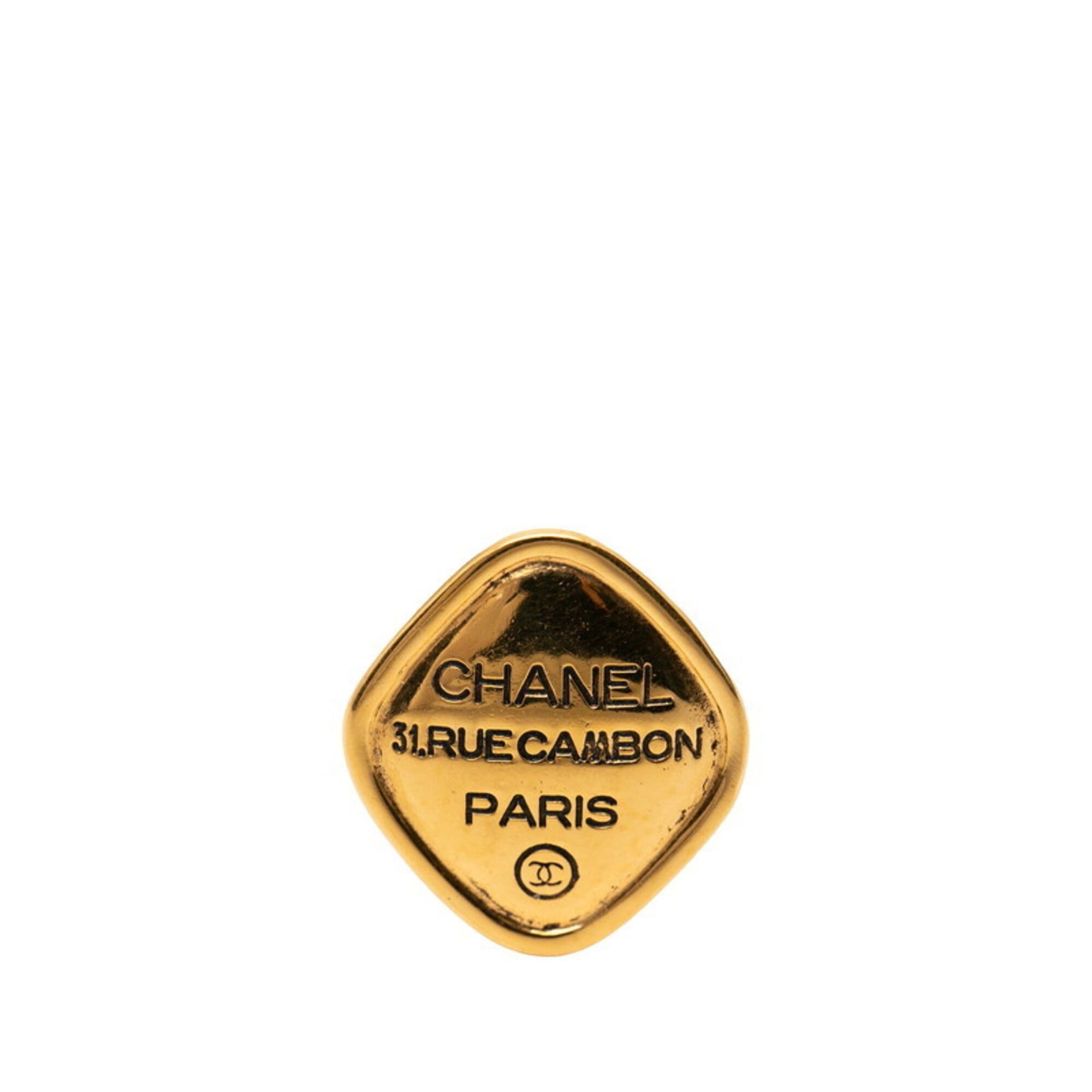 Chanel Chanel Coco Mark 31 RUE CAMBON Brooch Gold Plated Women's CHANEL Size ONE SIZE - 1 Thumbnail