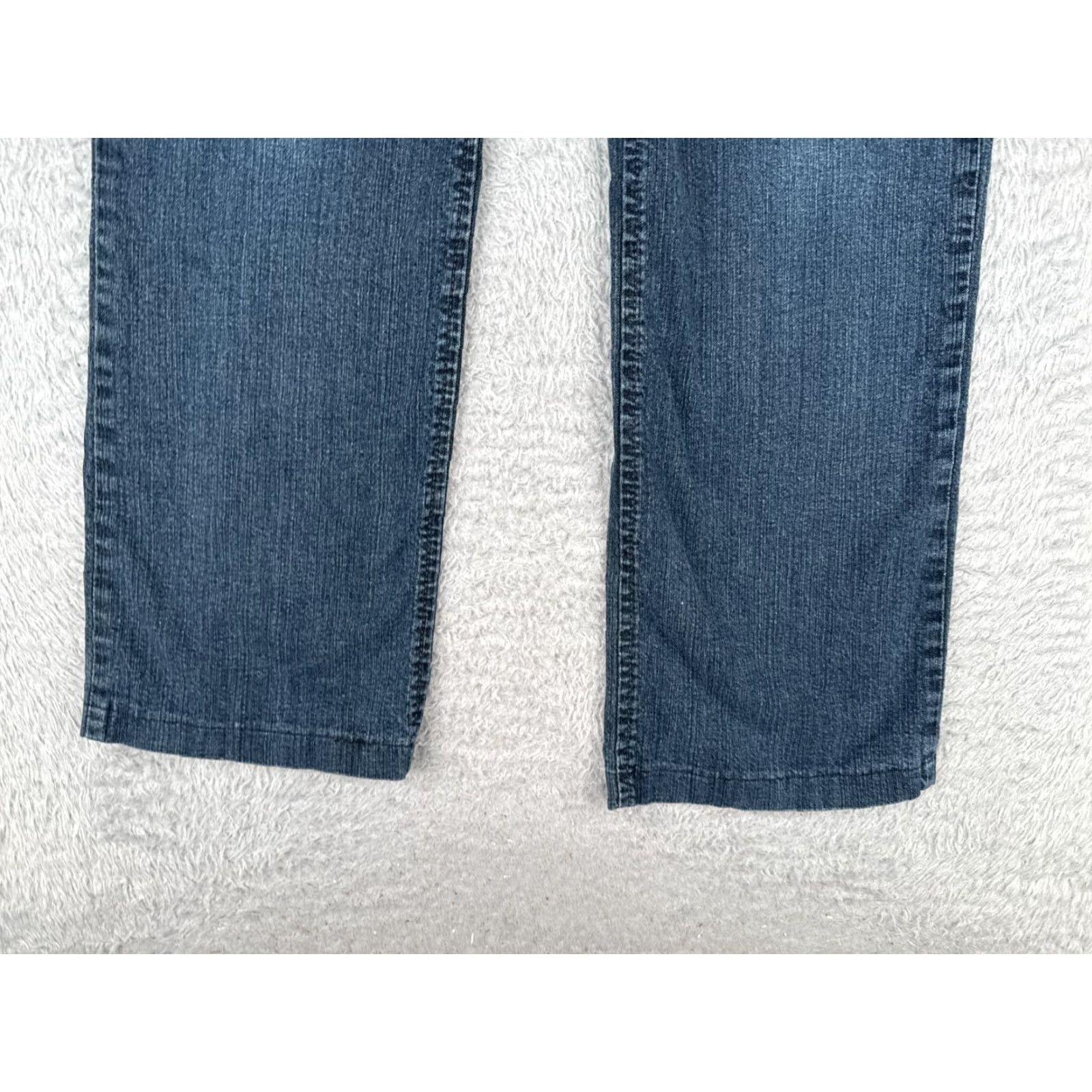Gloria Vanderbilt Gloria Vanderbilt Jeans Women 10 Blue Denim Straight Mid Rise 29x28 Cotton Blend 5-Pocket Design Size 32" / US 10 / IT 46 - 2 Thumbnail
