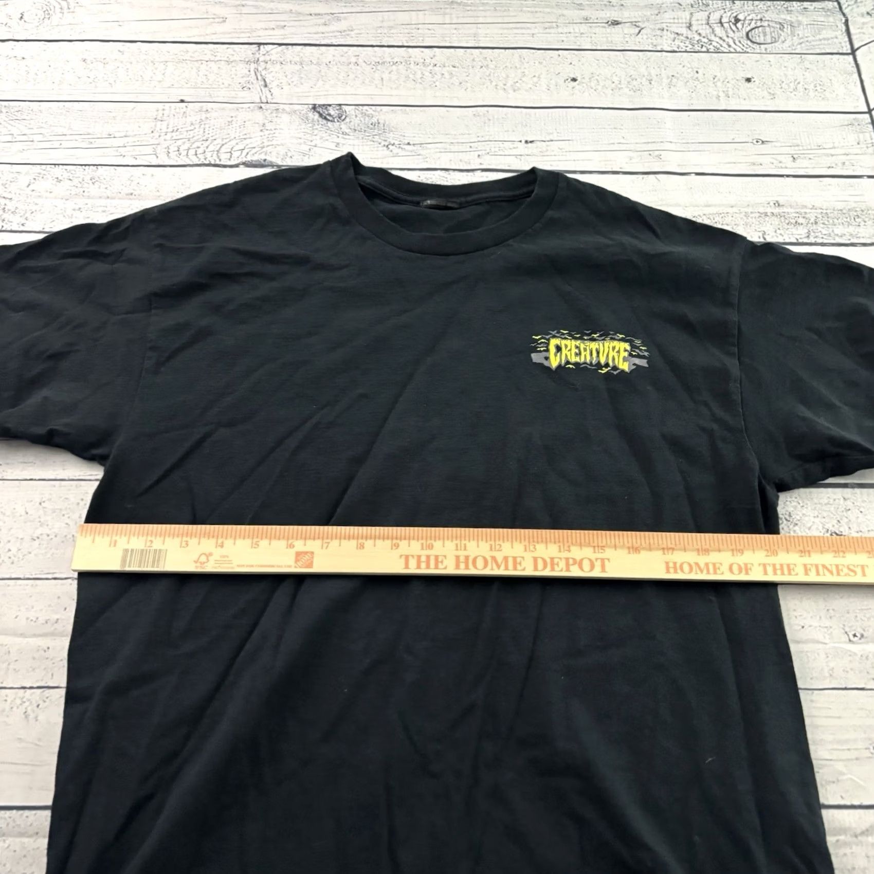 Vintage CREATURE Bat Short Sleeve T Shirt Men L Black Y2K Vintage No N/A Size US L / EU 52-54 / 3 - 3 Thumbnail