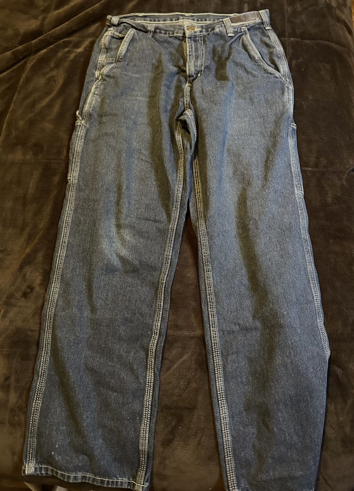 Carhartt × Vintage Carrhartt Carpenter Jeans 34x32 Size US 34 / EU 50 - 1 Thumbnail
