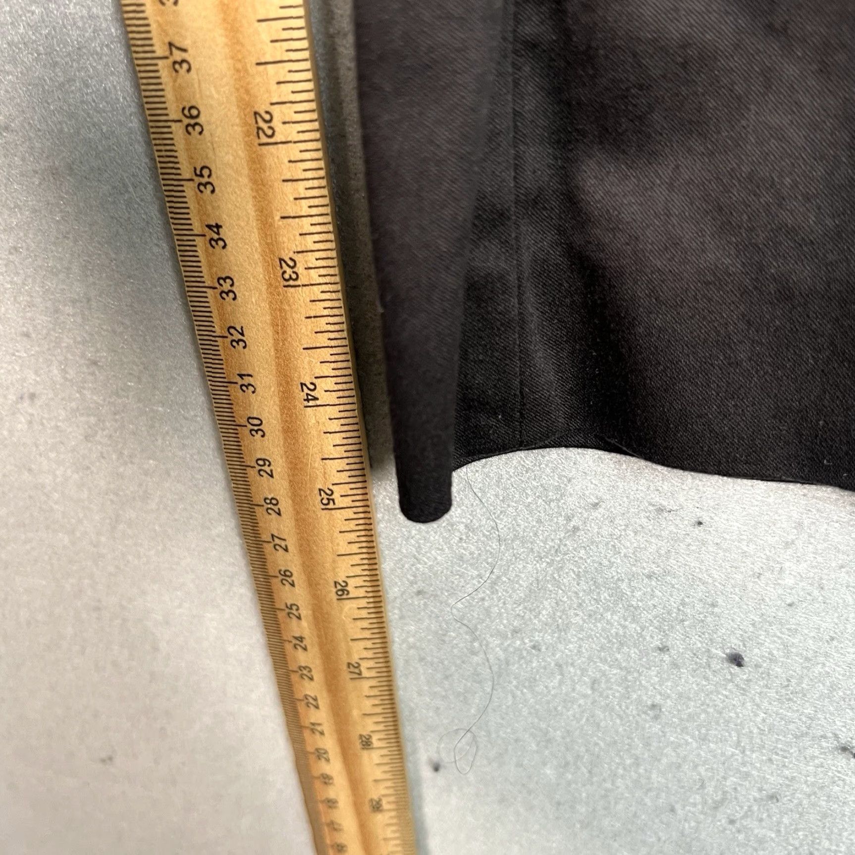 Frame VINTAGE Frame Dress Pants Womens Size 8 Black Stretch Straight Leg Cotton Nylon Spandex Flat Front Women Pants 8/10 Boys? Size 30" / US 8 / IT 44 - 5 Thumbnail