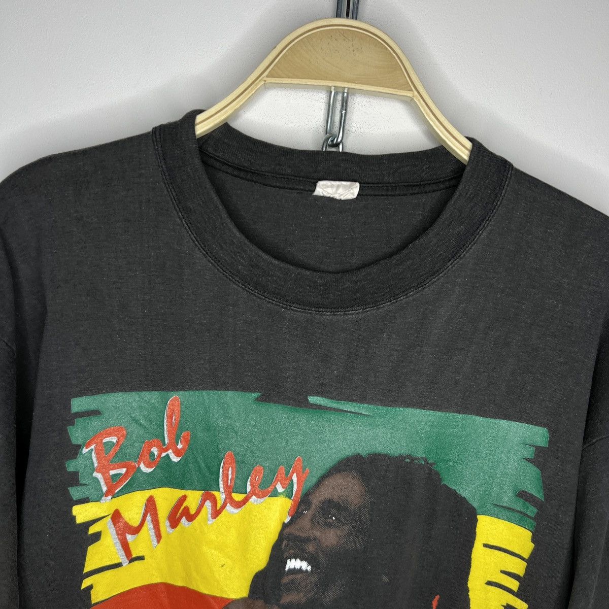 Bob Marley × Rap Tees × Vintage Vintage 90s Bob Marley Jamaica Rap Tee eminem jayz 50cent Size US M / EU 48-50 / 2 - 5 Thumbnail