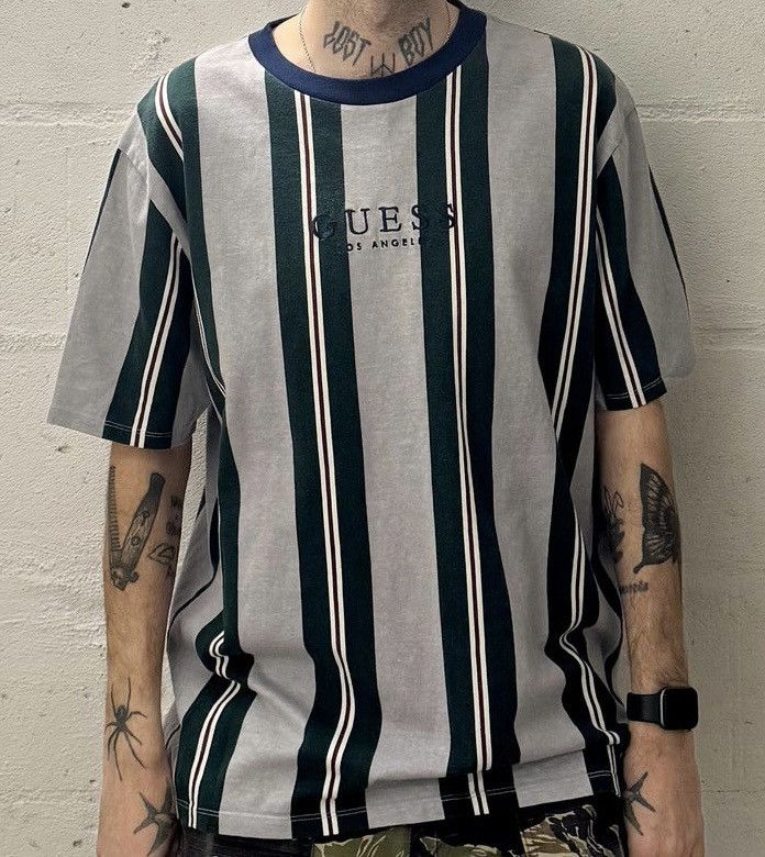 Guess Guess Originals Vertical Stripe Tee Size Medium Size US M / EU 48-50 / 2 - 5 Thumbnail