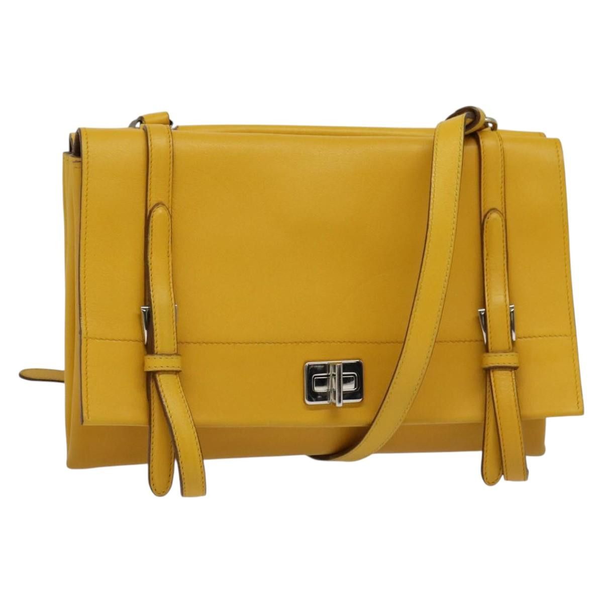 Prada PRADA Shoulder Bag Yellow Silver Size ONE SIZE - 1 Thumbnail