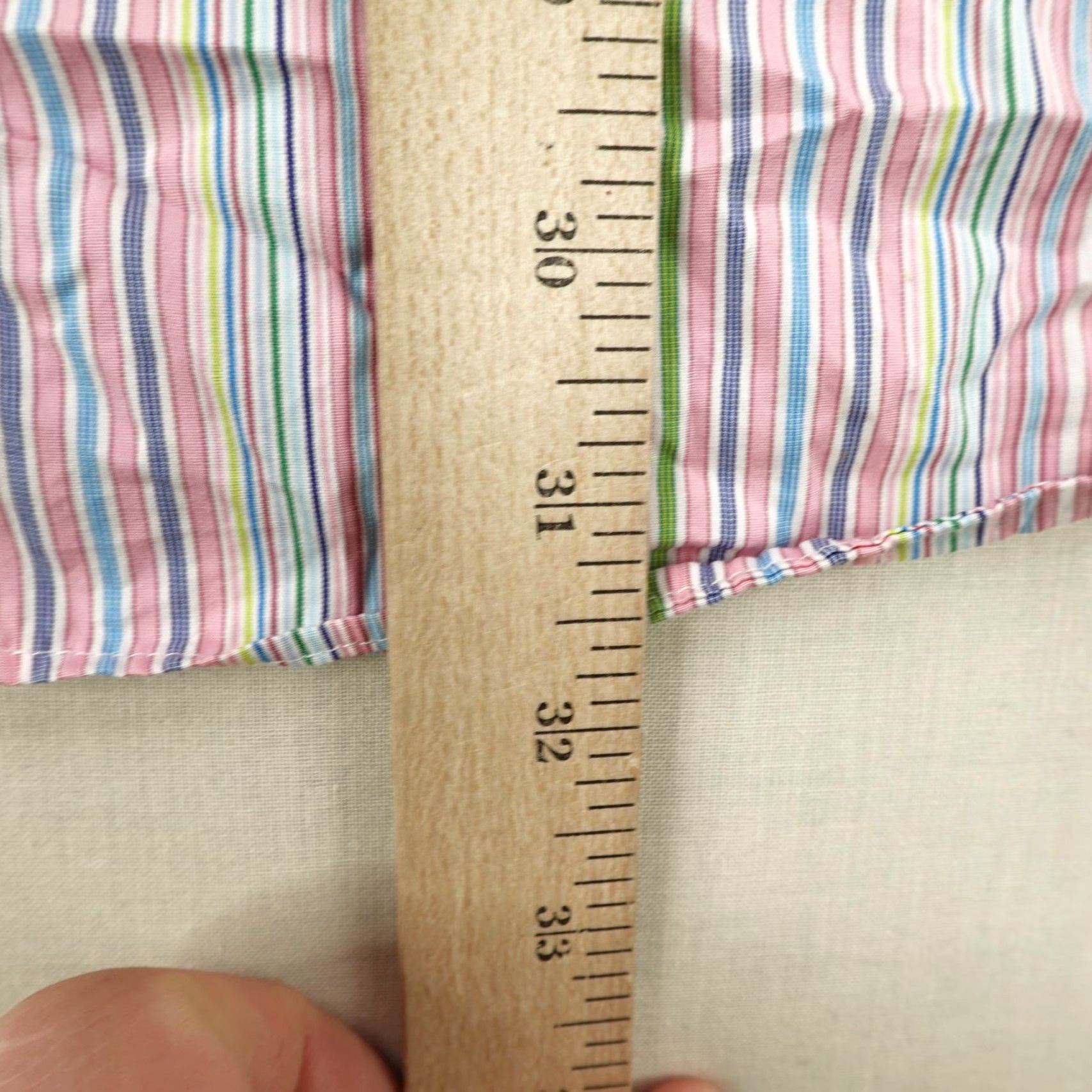 Etro Etro 42 Shirt Mens Medium Pink Stripes Button Up Long Sleeve Dress Shirt Italy Etro 42 Made in Italy Button-Up Size 40R - 7 Thumbnail