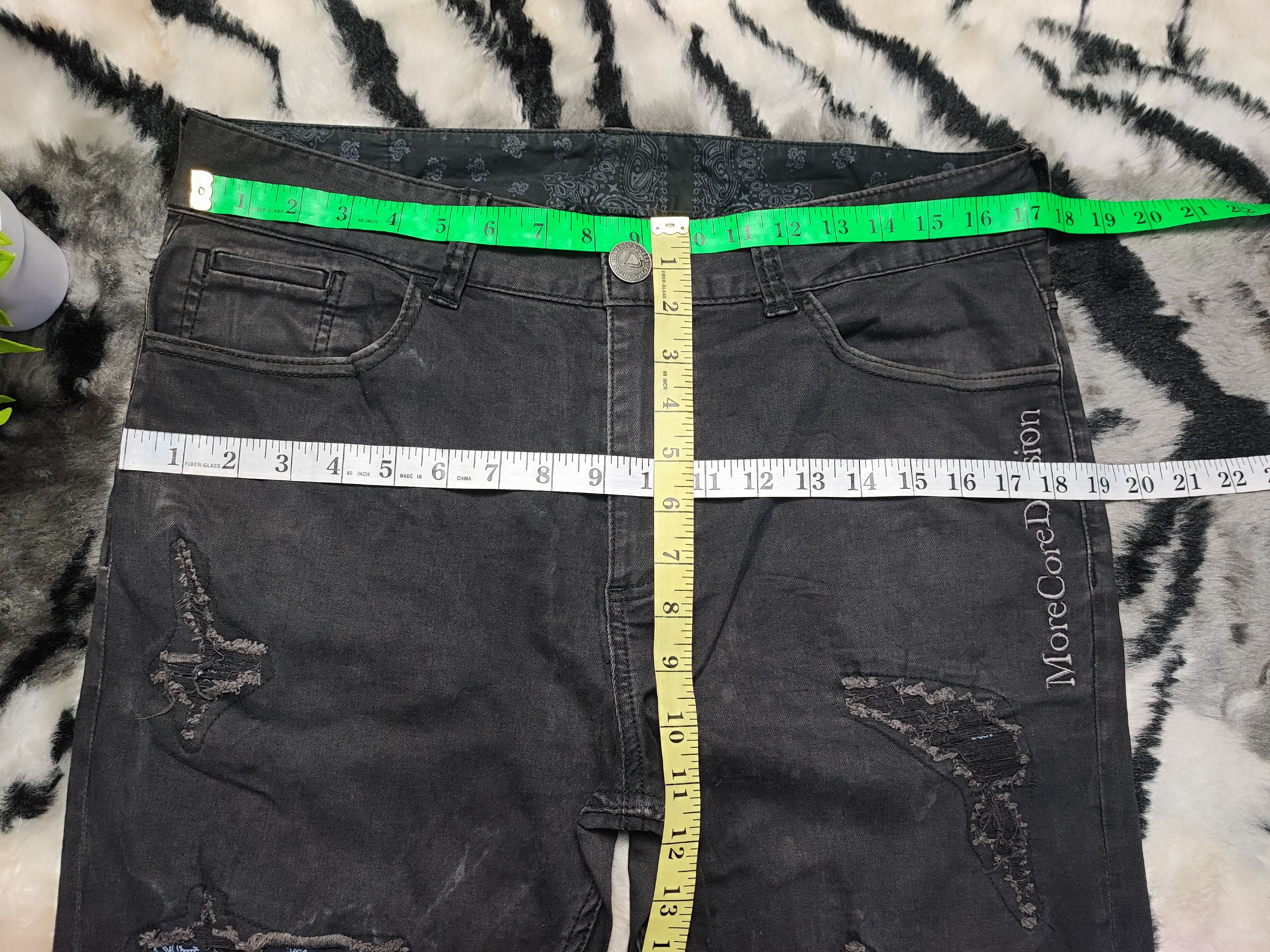 Number (N)ine MCD Thrashed Distressed Jeans ERD Grunge Chrome Size US 34 / EU 50 - 7 Thumbnail