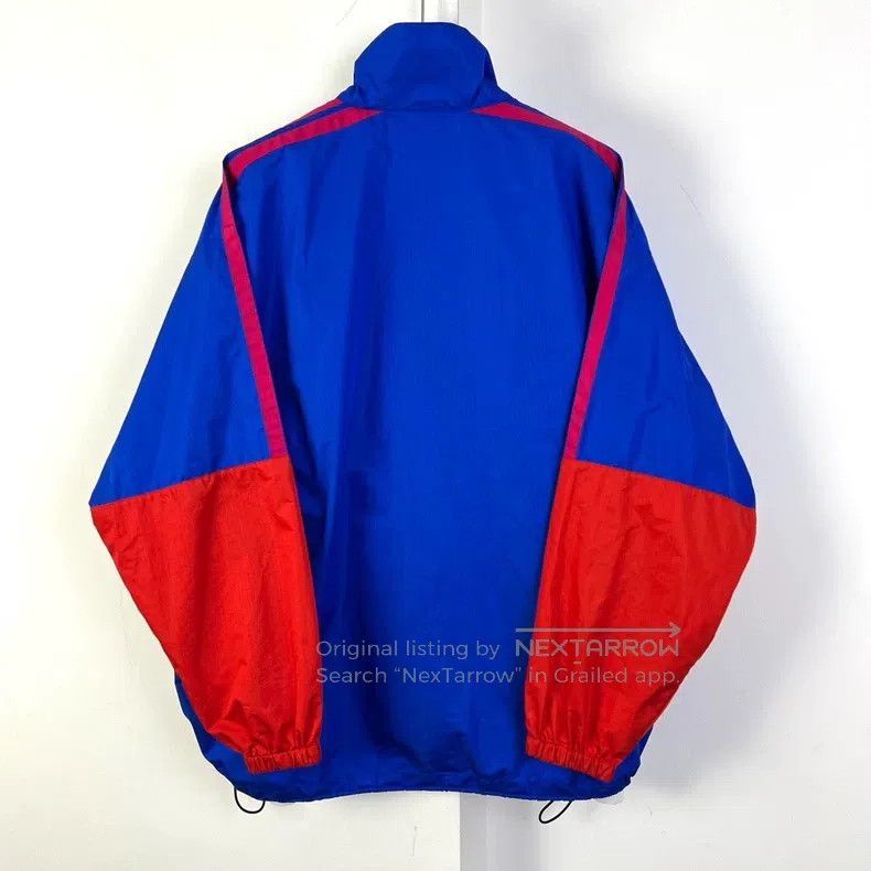 Balenciaga Balenciaga Red, Blue, and Pink Patchwork Big Logo Windbrea Size XXS / US 00 / IT 34 - 2 Thumbnail